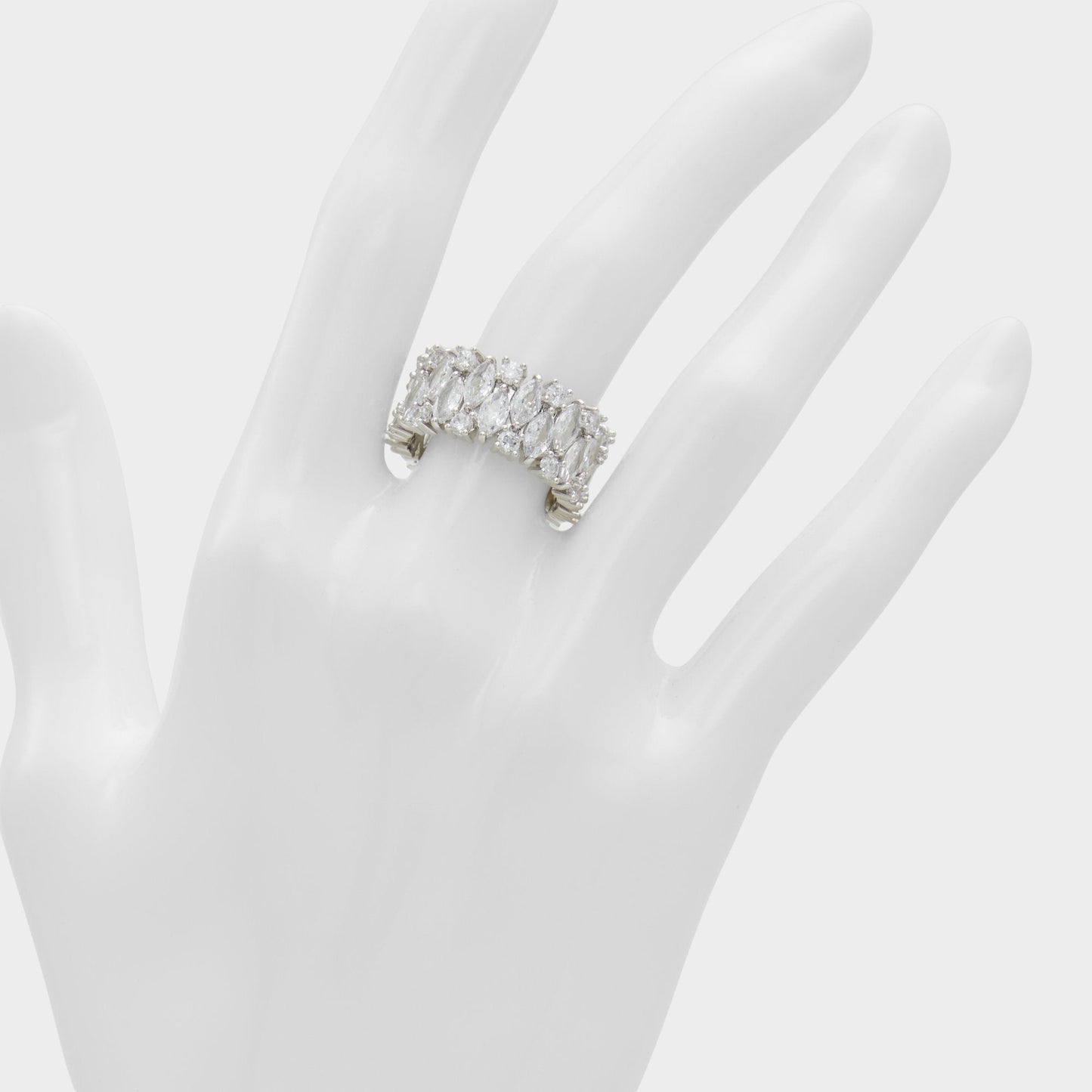 Aldo Nikka Silver/Clear Multi Women's Cubic Zirconia - Ring Women|Accessories