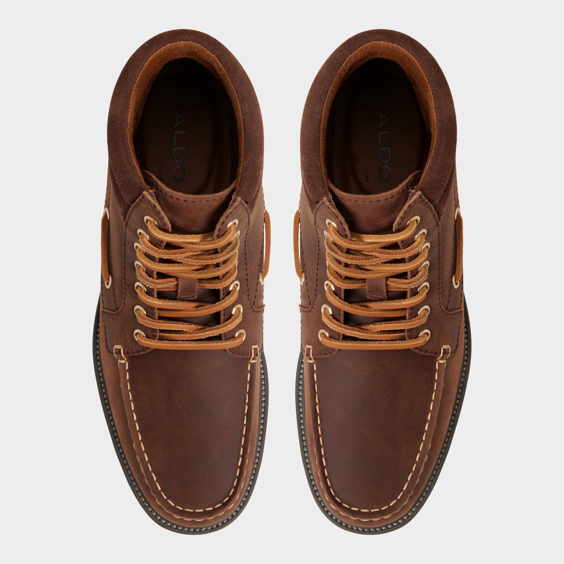 Aldo Farrell in Medium Brown - Combat boot, Lug sole Men