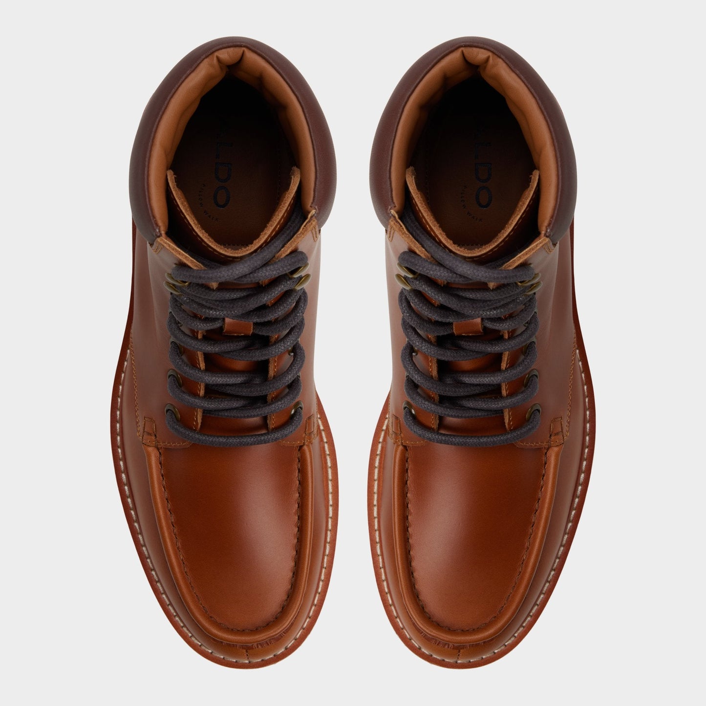 Aldo Grier in Cognac - Combat boot, Lug sole Men