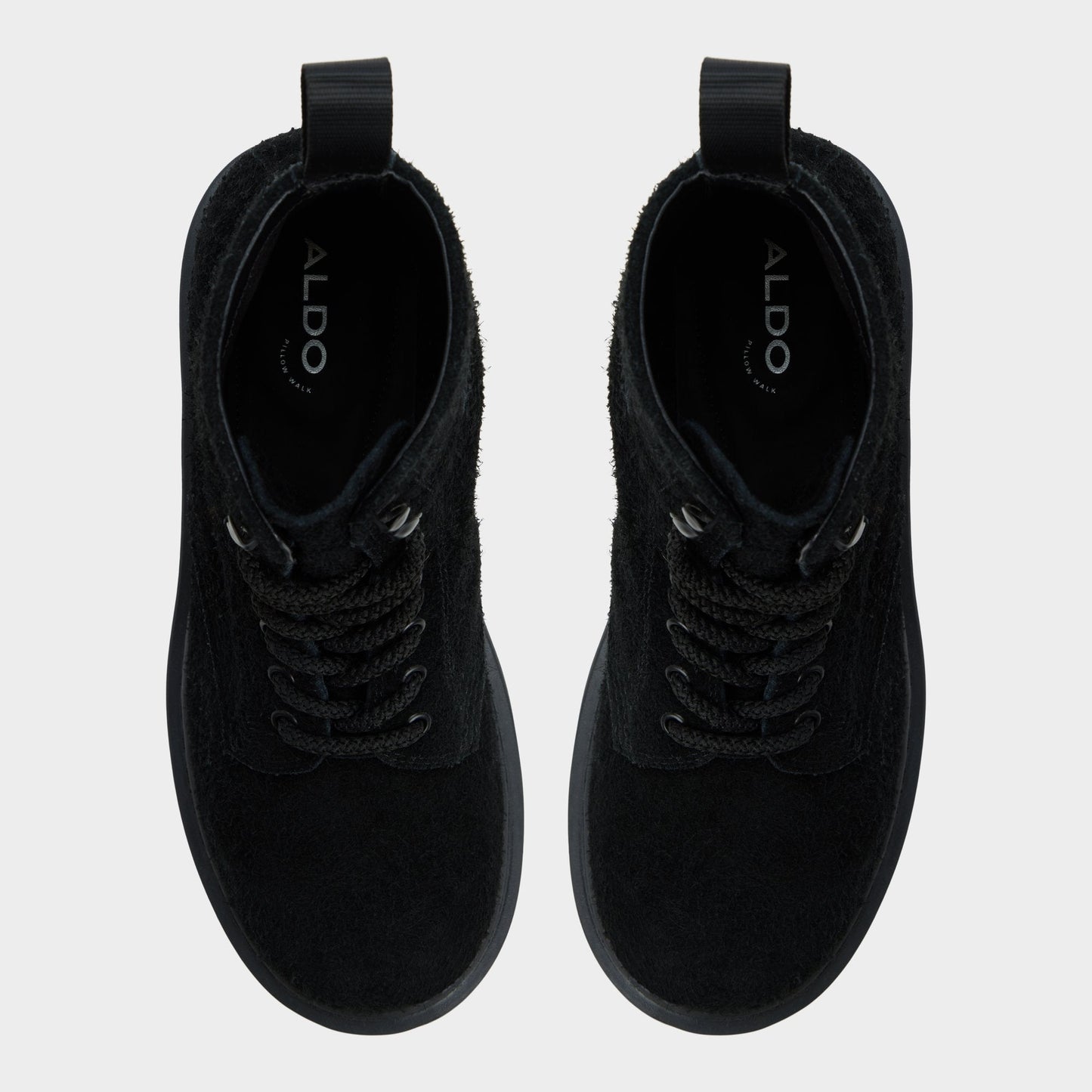 Aldo Doublezero in Black - Combat boot, Lug sole Men