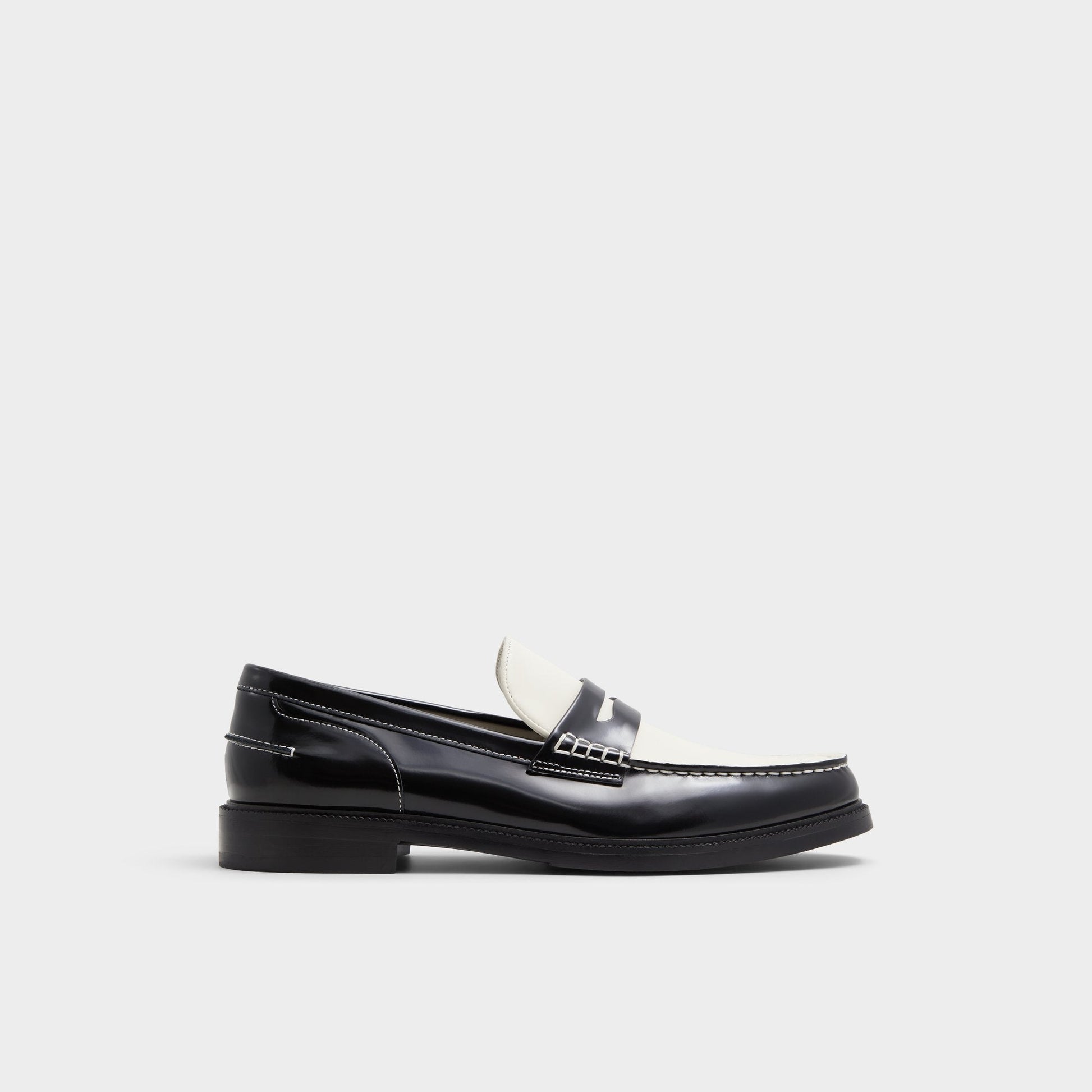 Aldo Kieran Black/White Men's Dress Shoes - Loafer Men