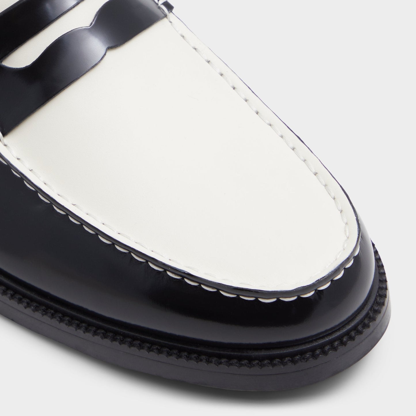 Aldo Kieran Black/White Men's Dress Shoes - Loafer Men