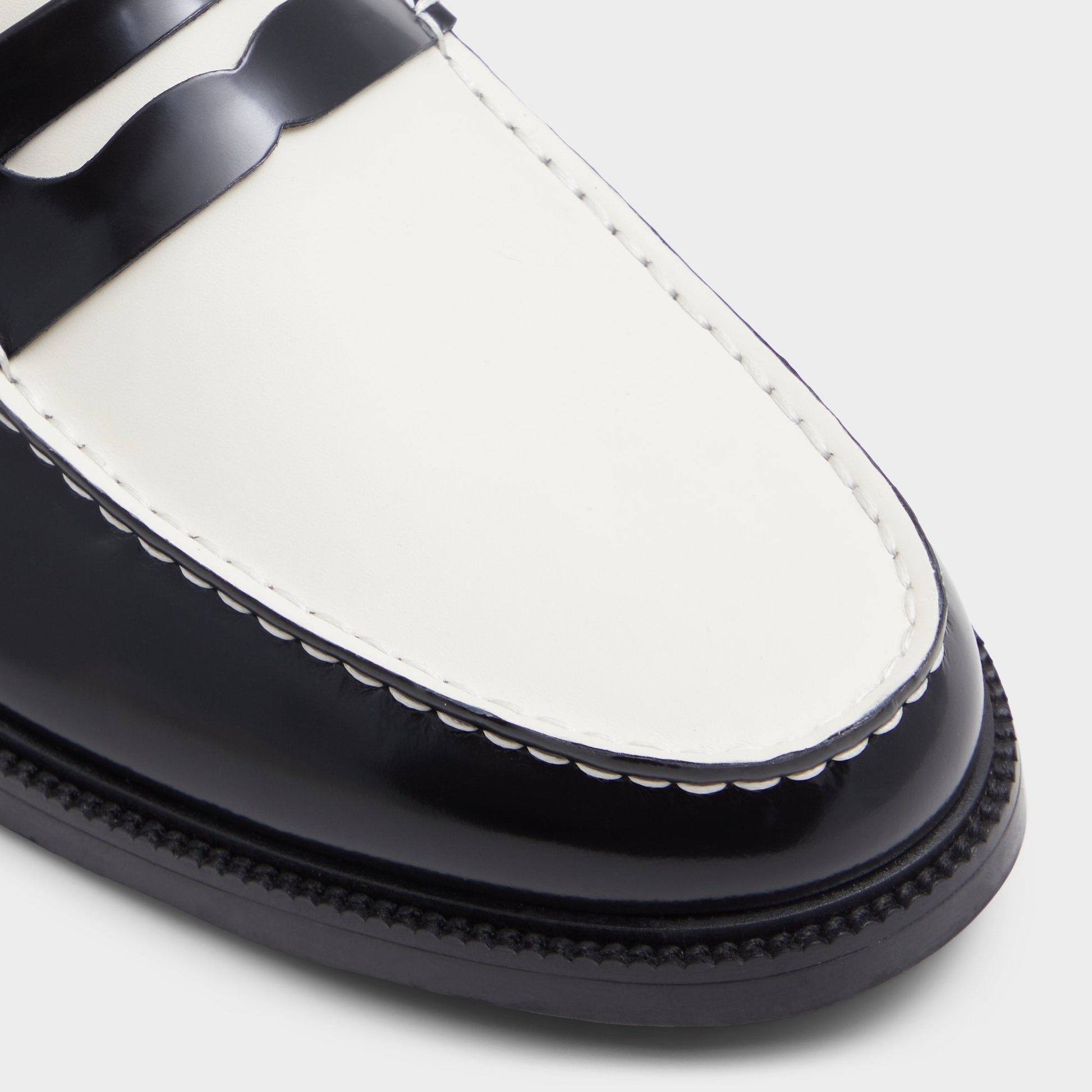 Aldo Kieran Black/White Men's Dress Shoes - Loafer Men