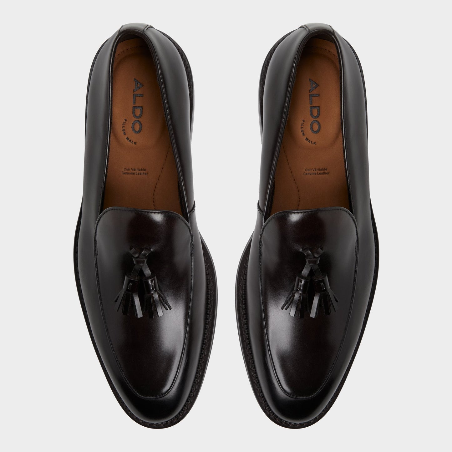 Aldo Portos Dark Brown Men's Dress Shoes - Loafer Men
