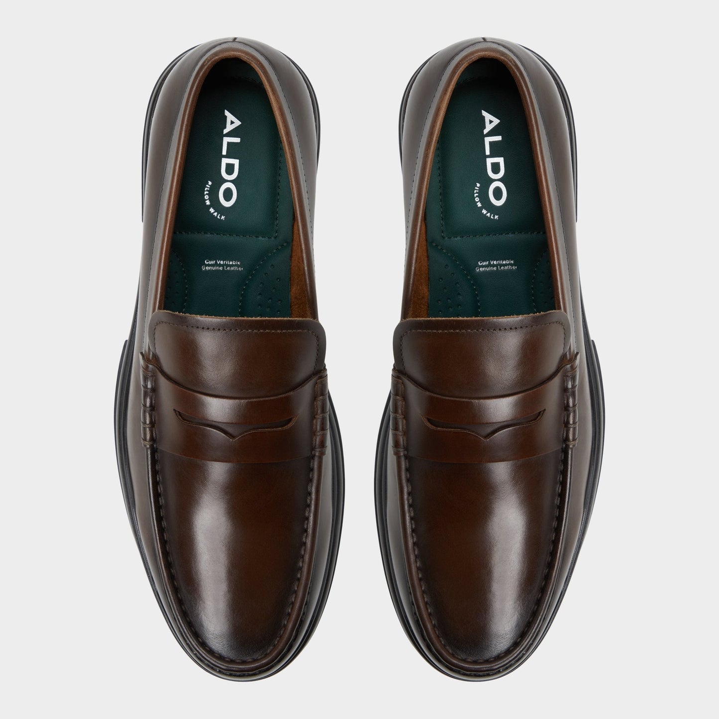 Aldo Tucker Other Brown Leather Smooth Men's Loafers & Slip-Ons - Loafer Men