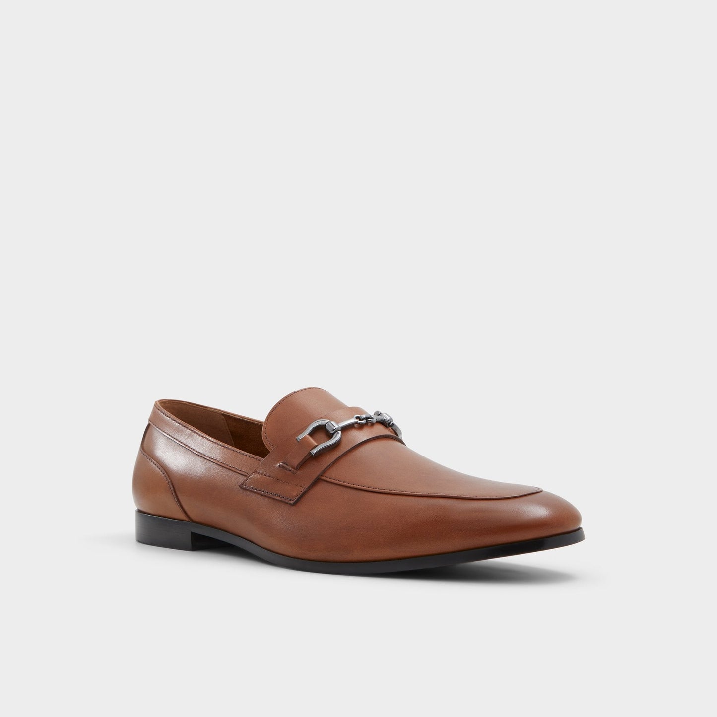 Aldo Marinho Cognac Leather Smooth Men's Dress Shoes - Loafer Men