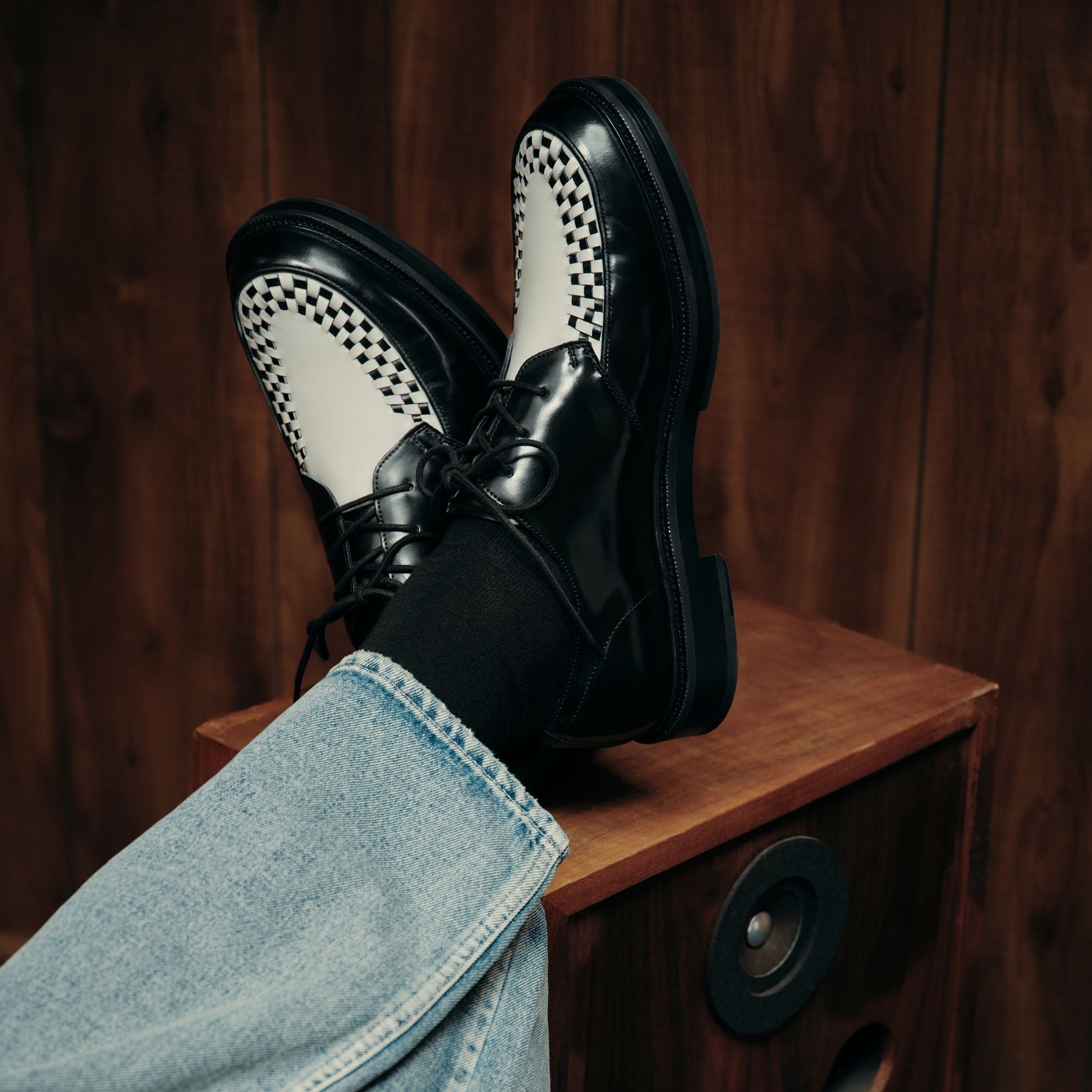 Aldo Rocco in Black White - Oxford shoe Men