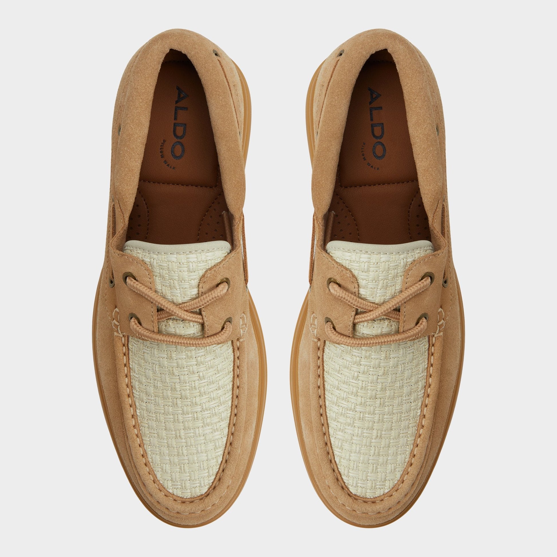 Aldo Seaexplorer Beige Men's Dress Shoes - Boat shoe Men