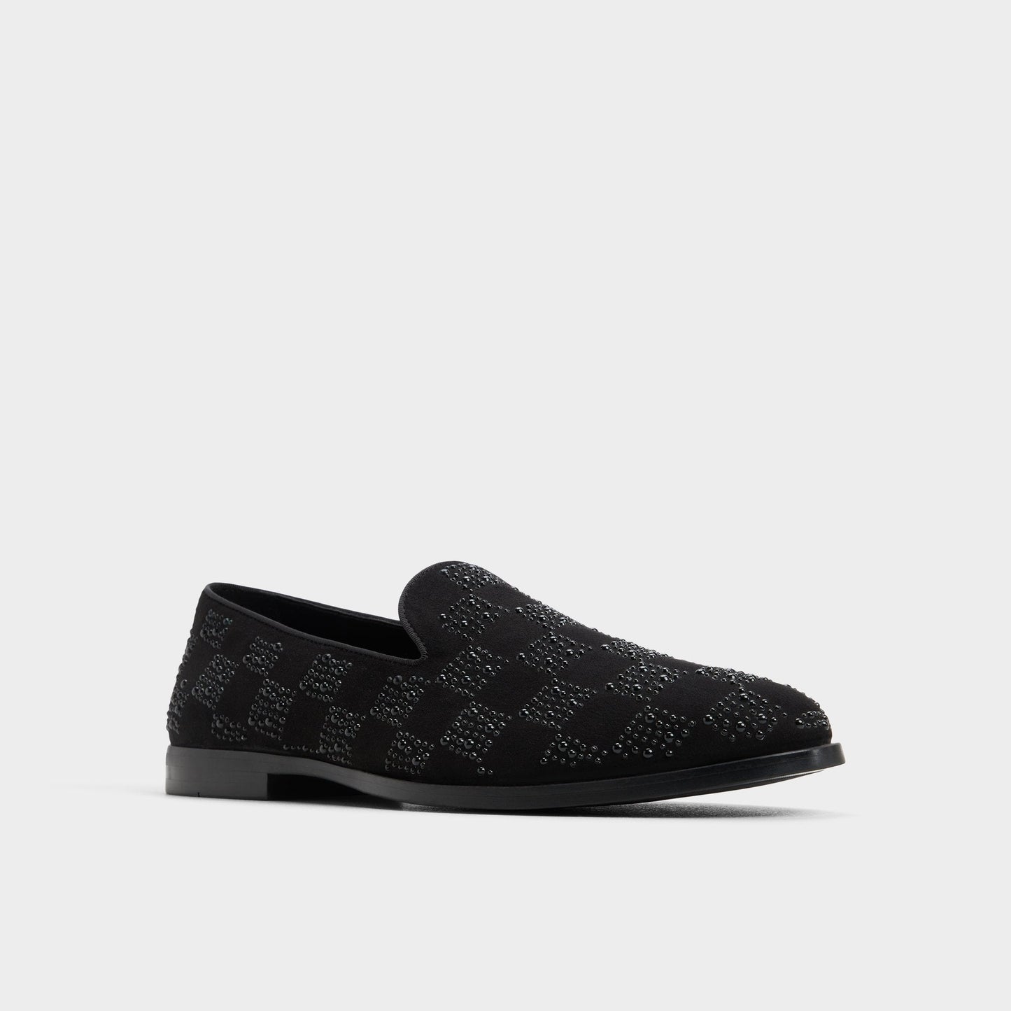 Aldo Casino Other Black Synthetic Textured Men's Dress Shoes - Loafer Men
