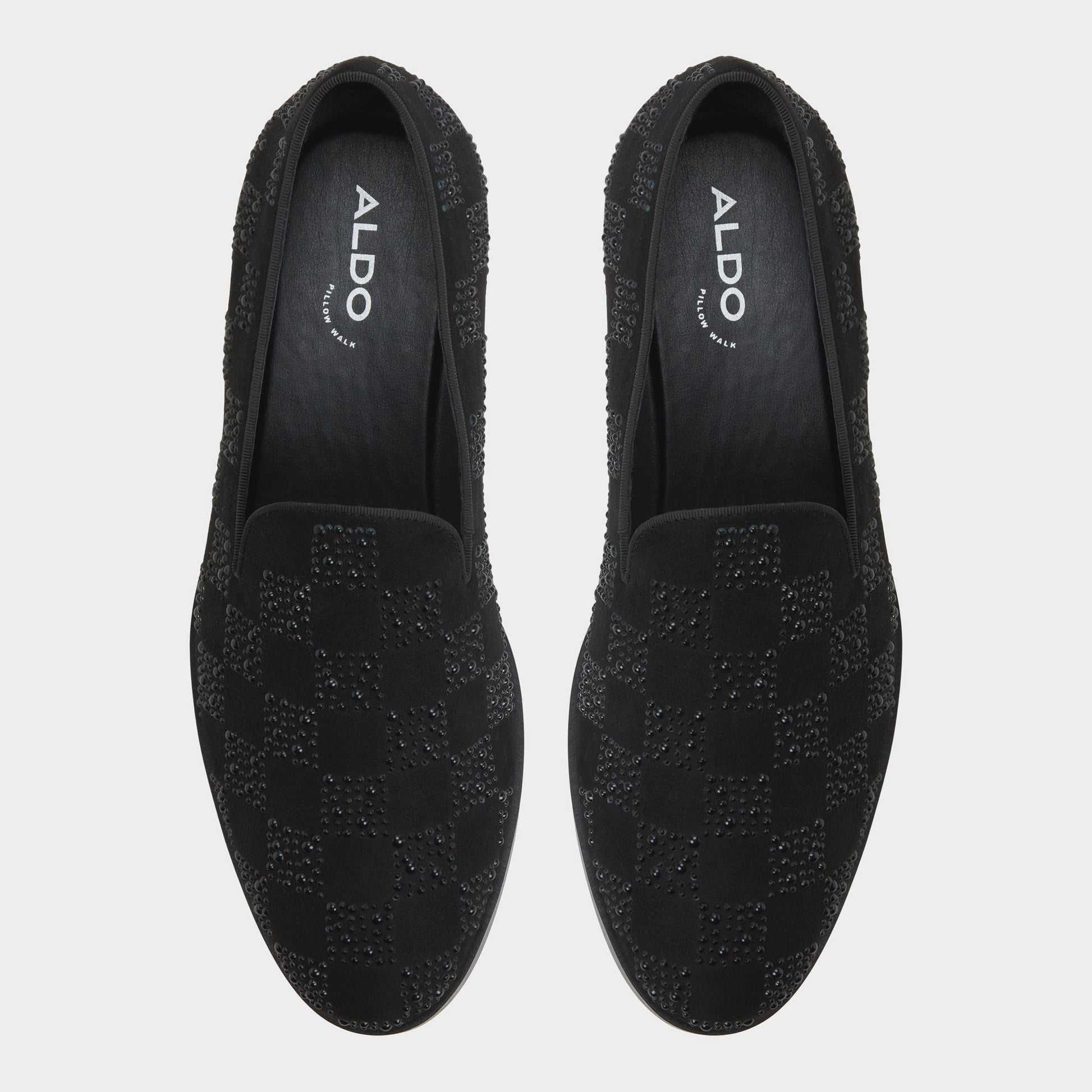Aldo Casino Other Black Synthetic Textured Men's Dress Shoes - Loafer Men