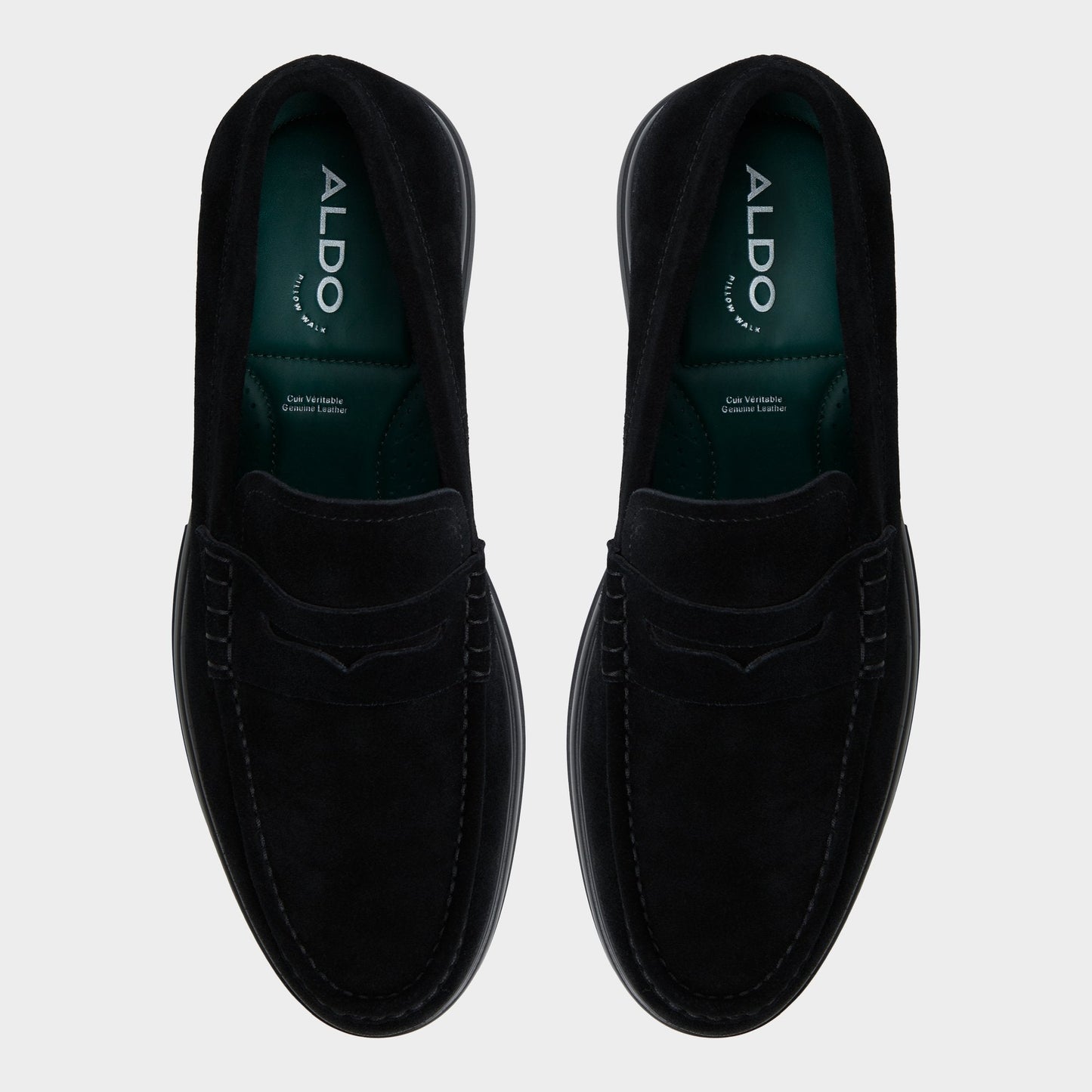 Aldo Tucker Black/Black Men's Dress Shoes - Loafer Men