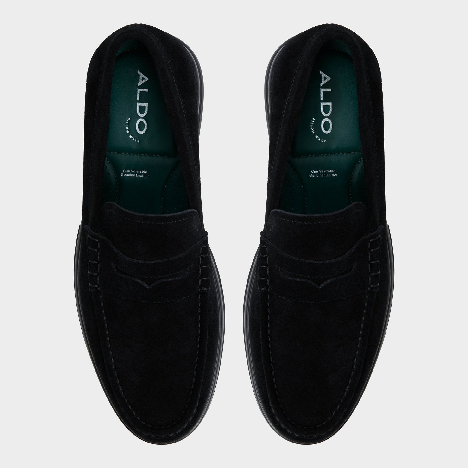 Aldo Tucker Black/Black Men's Dress Shoes - Loafer Men
