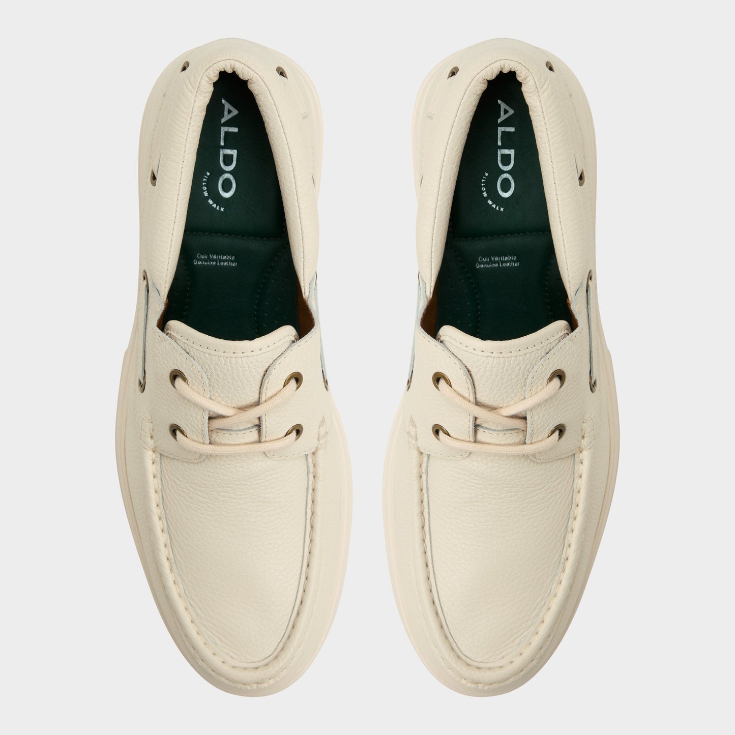 Aldo Seaexplorer Ivory Men's Dress Shoes - Boat shoe Men