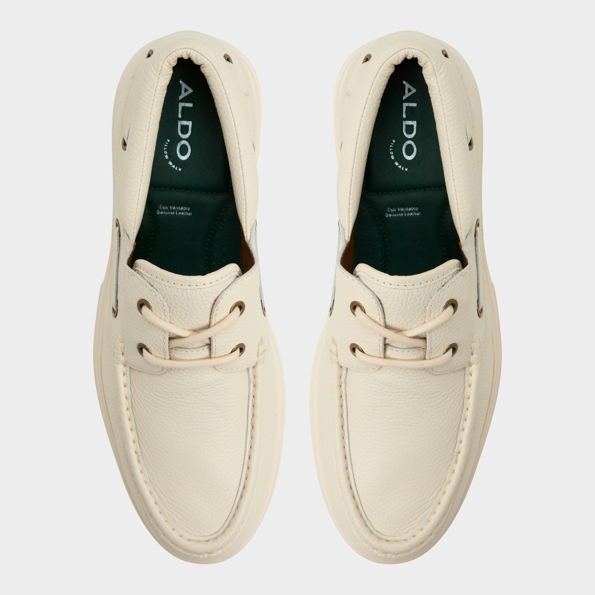 Aldo Seaexplorer Ivory Men's Dress Shoes - Boat shoe Men