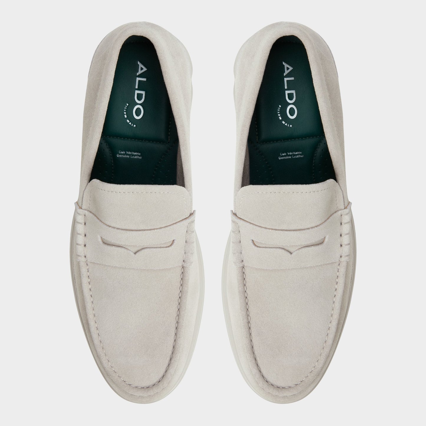 Aldo Tucker Light Grey Men's Dress Shoes - Loafer Men