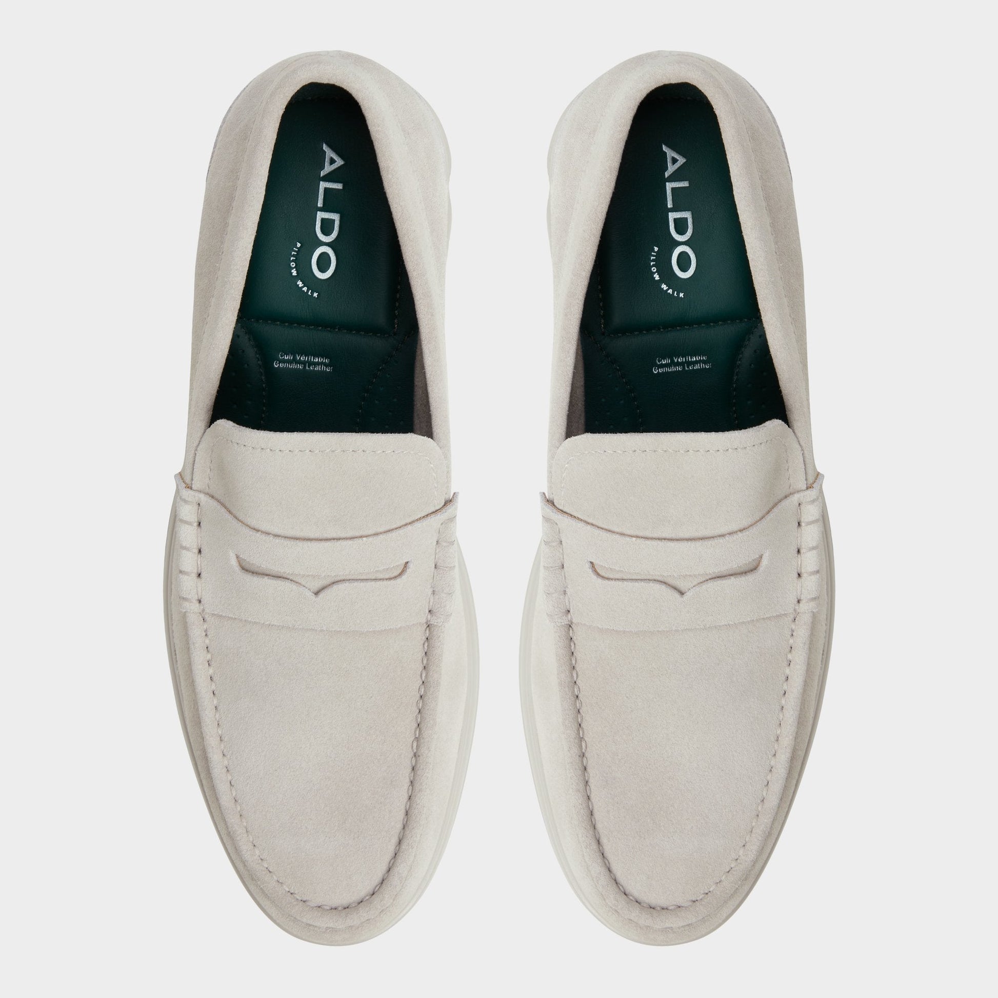 Aldo Tucker Light Grey Men's Dress Shoes - Loafer Men