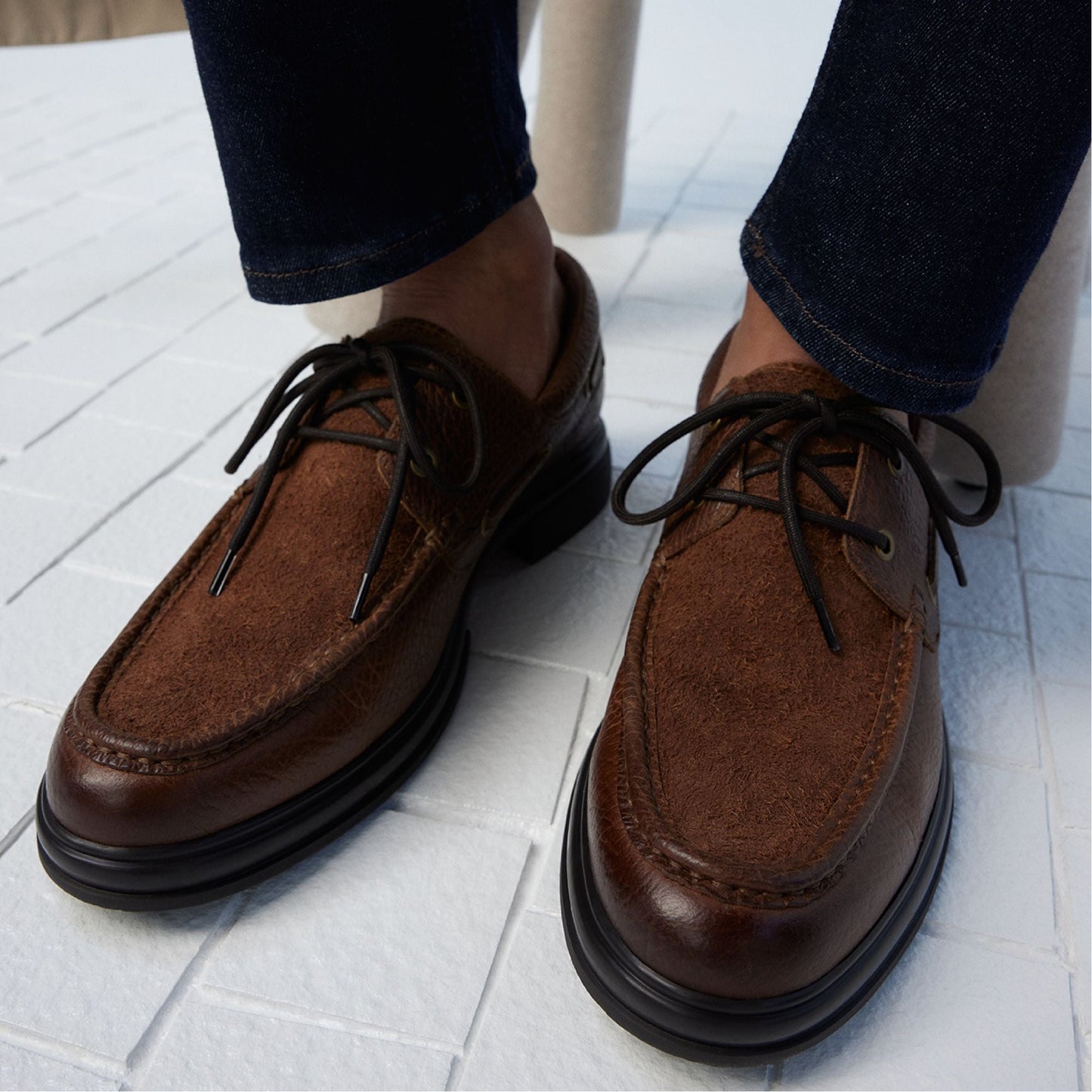 Aldo Seaexplorer Cognac Men's Dress Shoes - Boat shoe Men