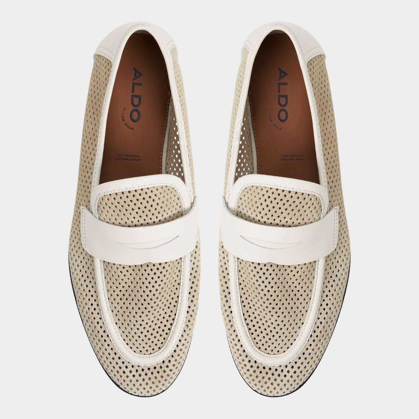 Aldo Arnold Beige Men's Dress Shoes - Loafer Men