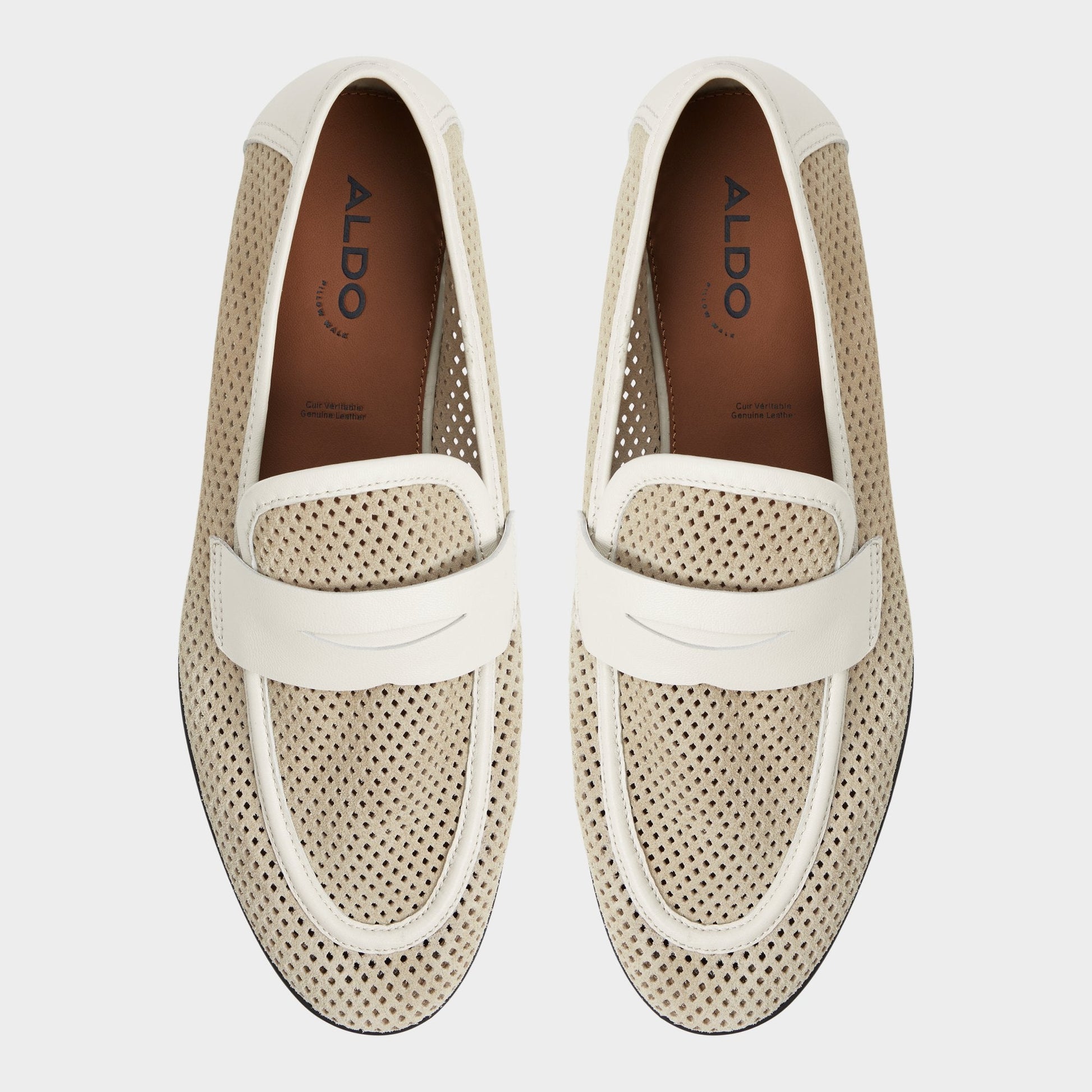 Aldo Arnold Beige Men's Dress Shoes - Loafer Men