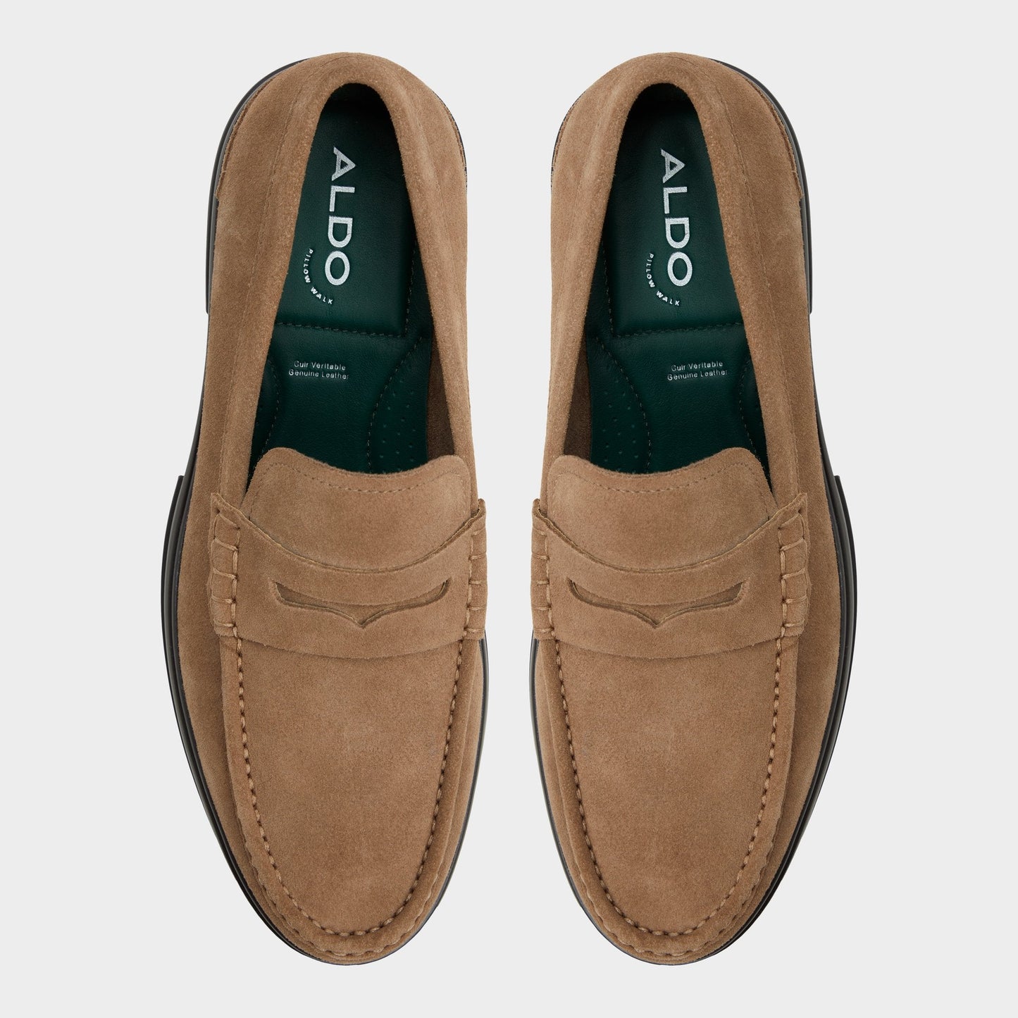 Aldo Tucker Other Brown Leather Suede Men's Dress Shoes - Loafer Men