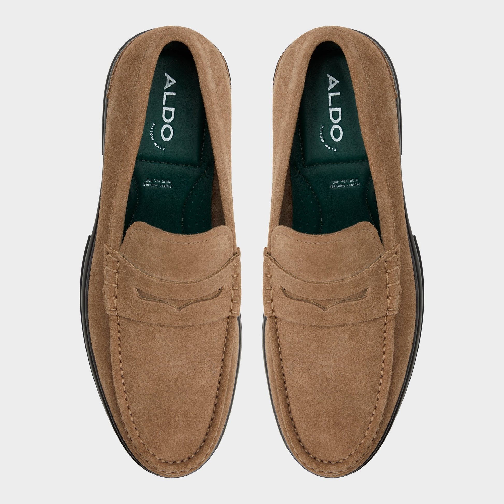 Aldo Tucker Other Brown Leather Suede Men's Dress Shoes - Loafer Men