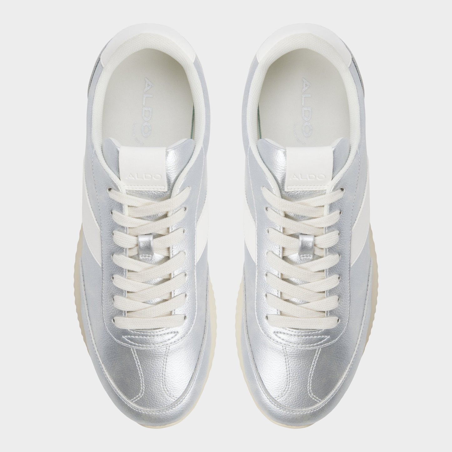 Aldo Nathaniel in Silver - Low top sneaker, Cup sole Men