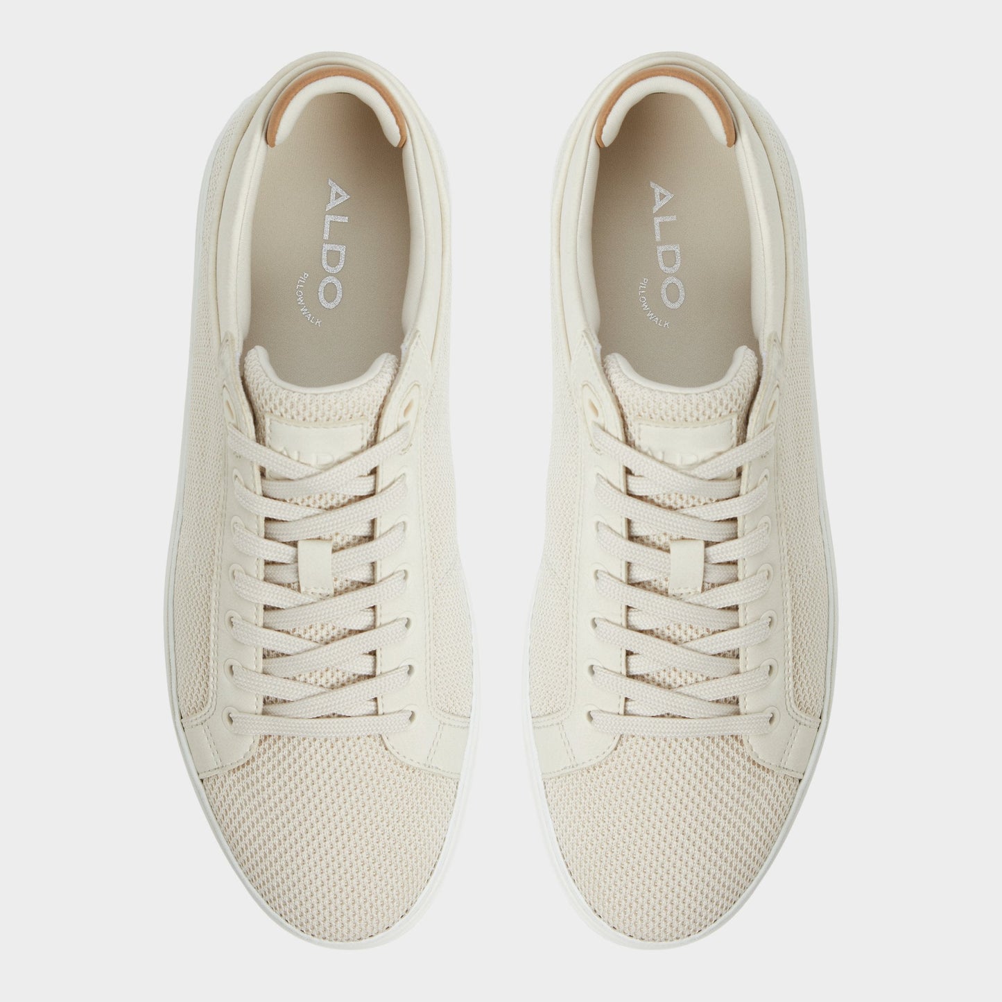 Aldo Finespec Bone Synthetic Knit Men's Low top - Low top sneaker Men