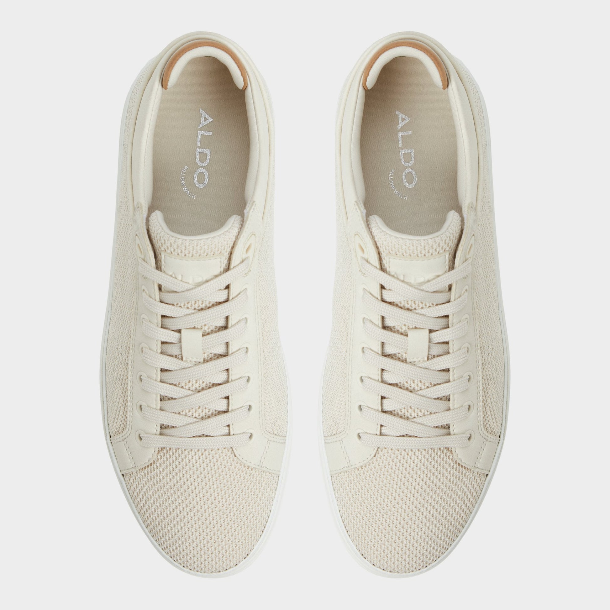 Aldo Finespec Bone Synthetic Knit Men's Low top - Low top sneaker Men