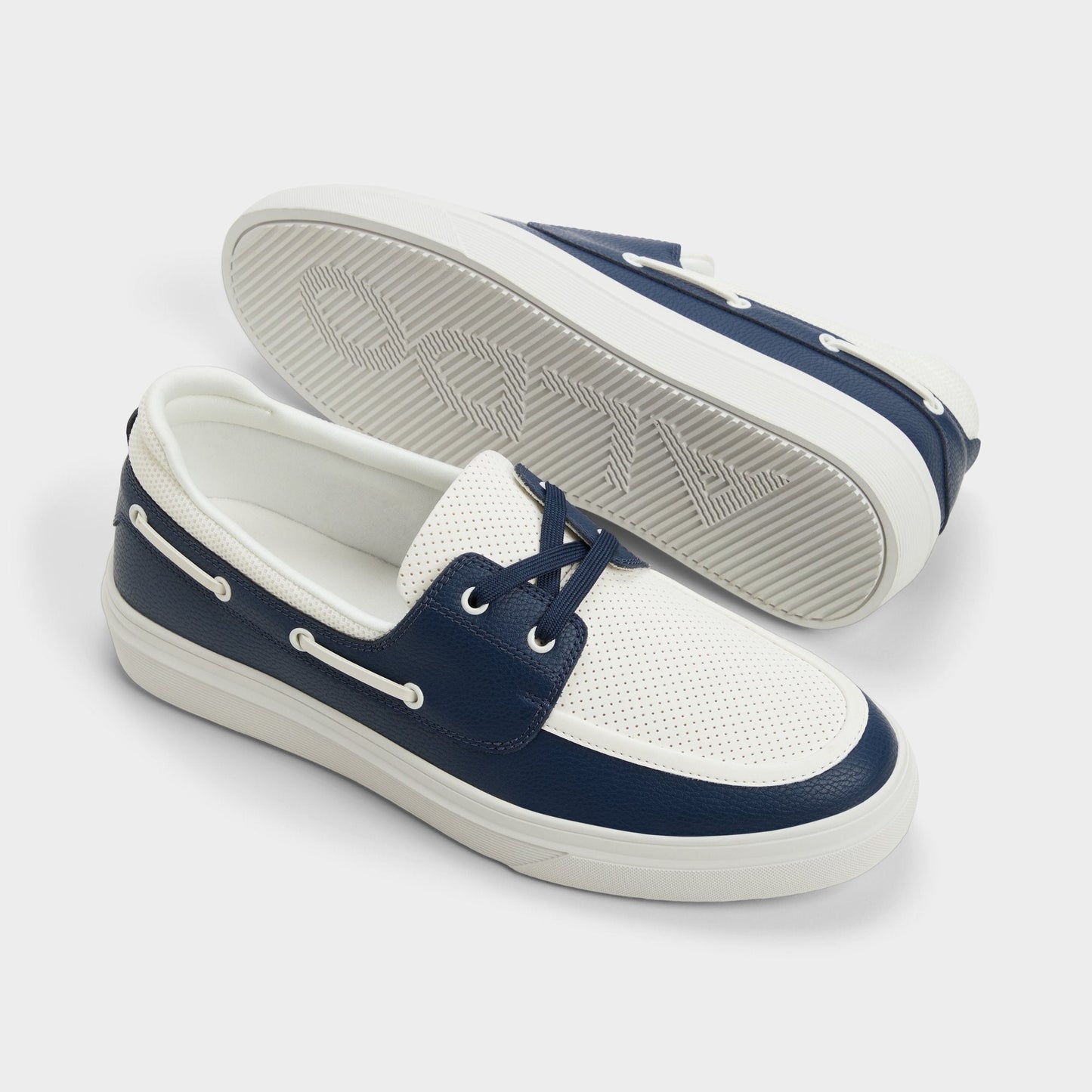 Aldo Wildwave White/Navy Men's Casual Shoes - Boat shoe Men
