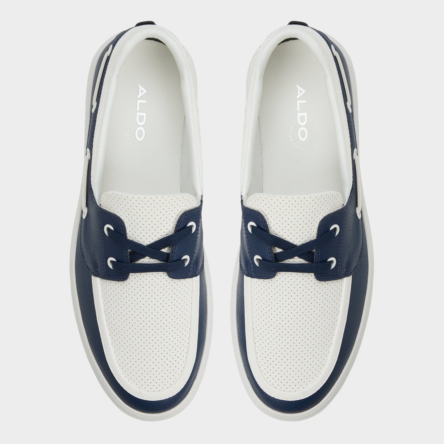 Aldo Wildwave White/Navy Men's Casual Shoes - Boat shoe Men