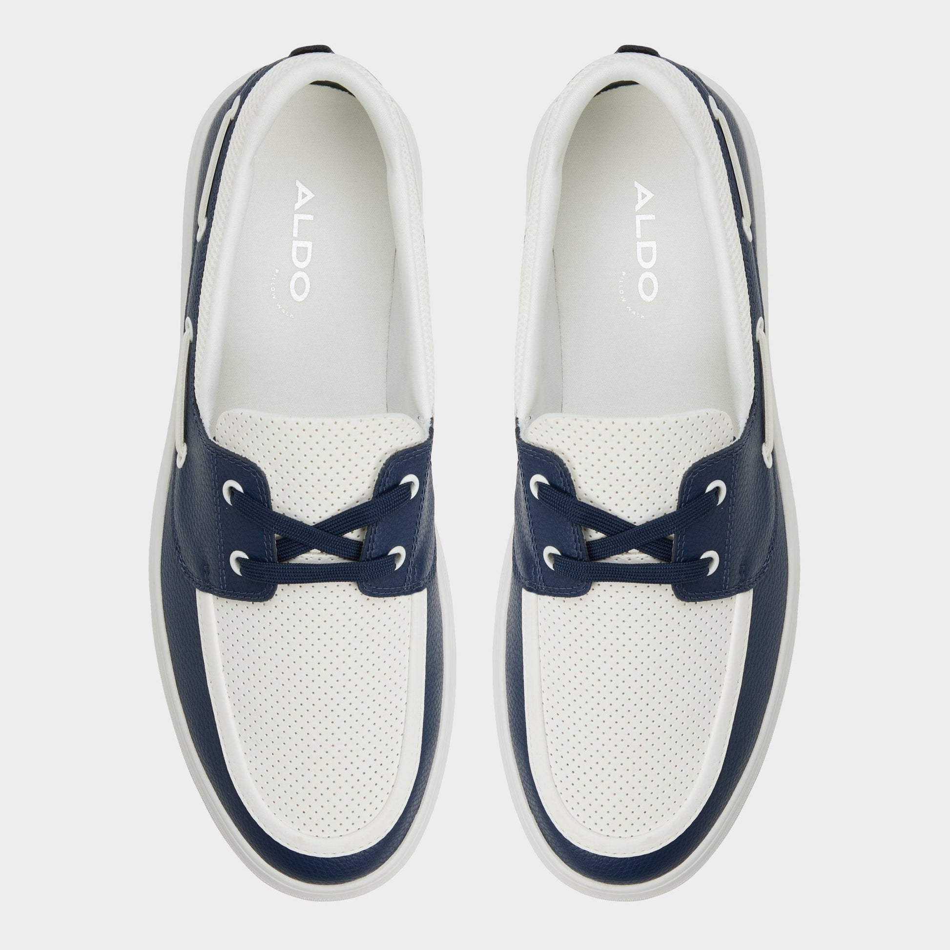Aldo Wildwave White/Navy Men's Casual Shoes - Boat shoe Men