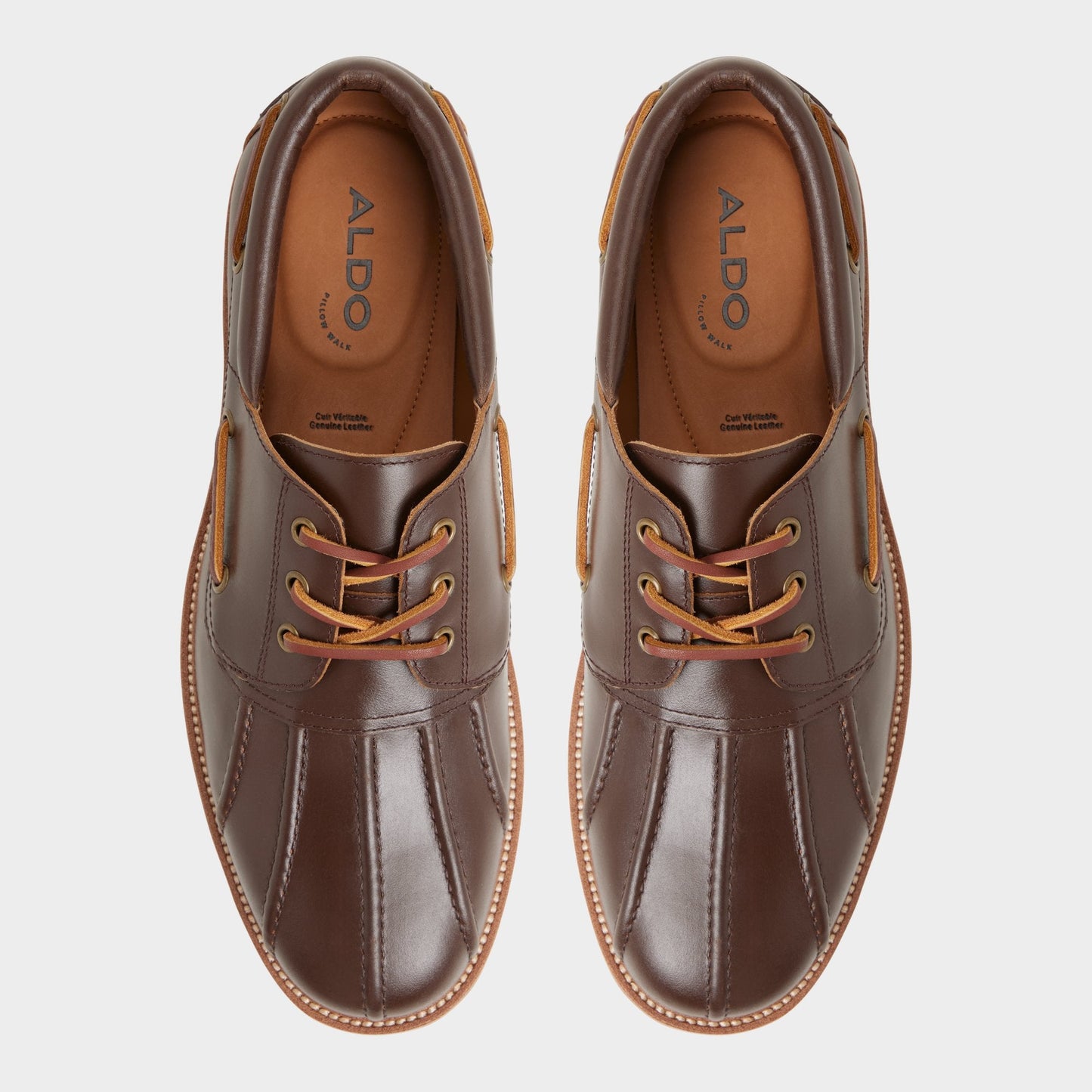 Aldo Finn in Medium Brown - Boat shoe, Lug sole Men