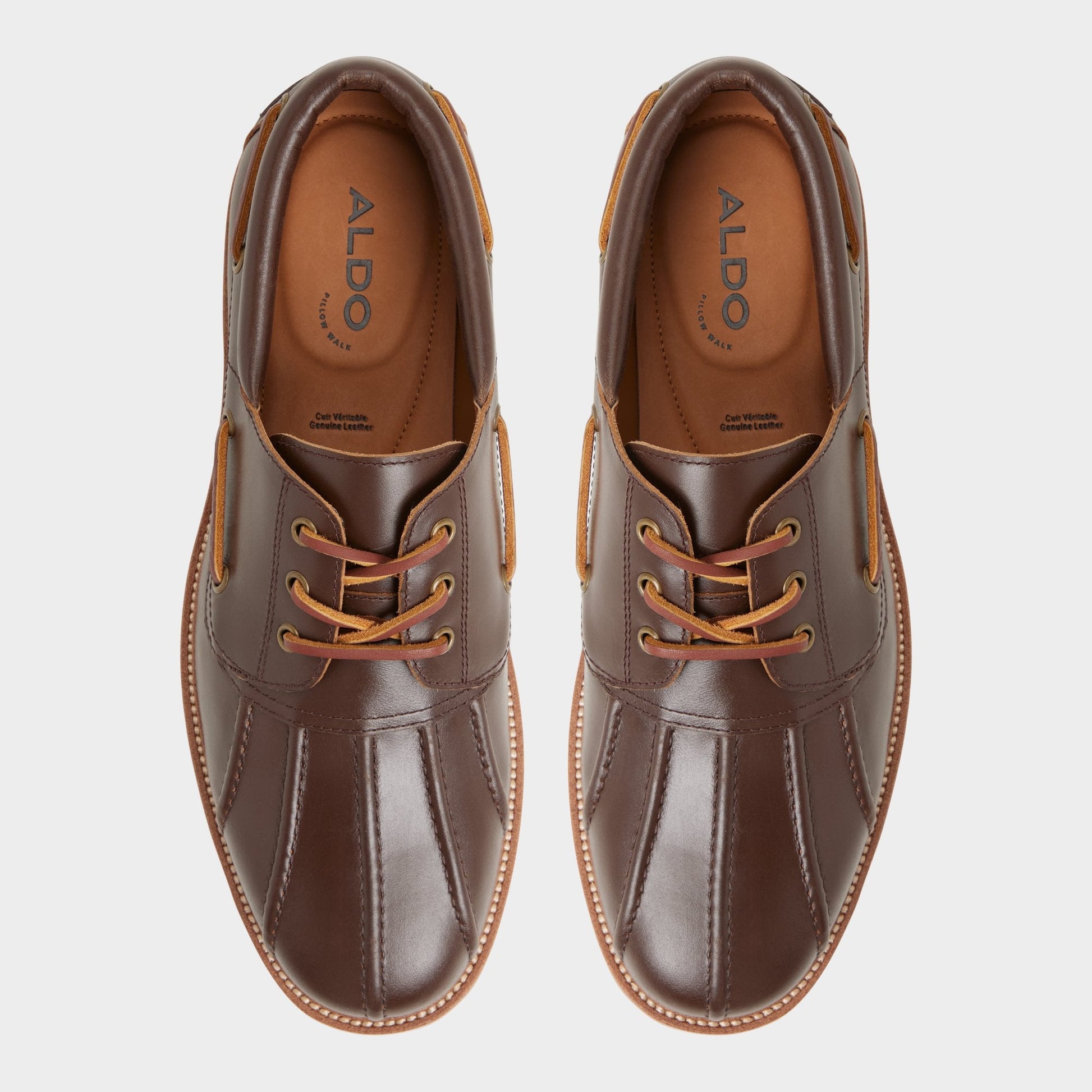 Aldo Finn in Medium Brown - Boat shoe, Lug sole Men