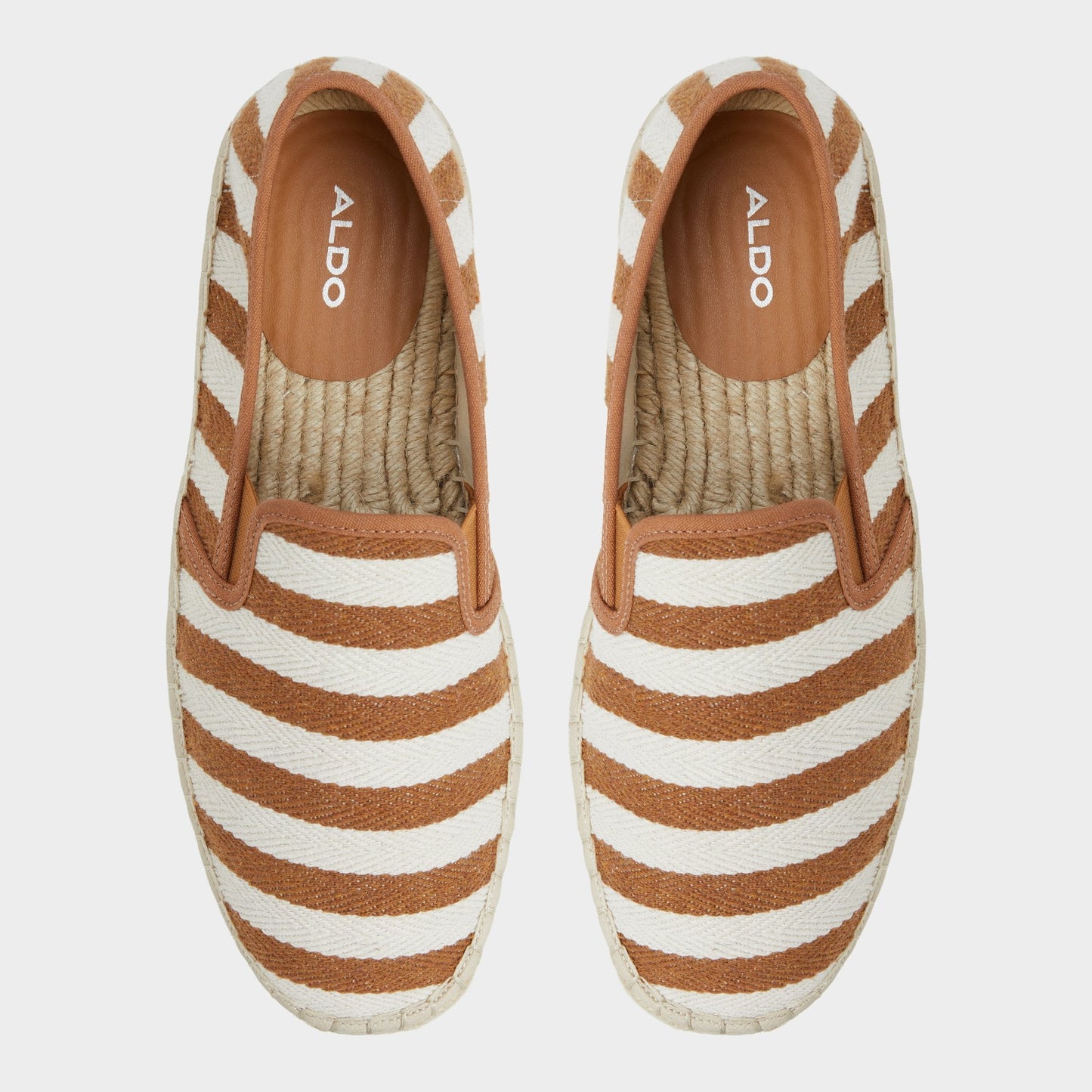 Aldo Johnney Cognac Textile Canvas Men's Espadrilles - Espadrille Men