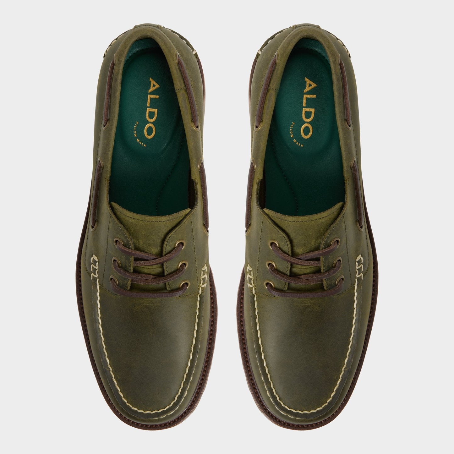 Aldo Cedric in Khaki - Boat shoe Men