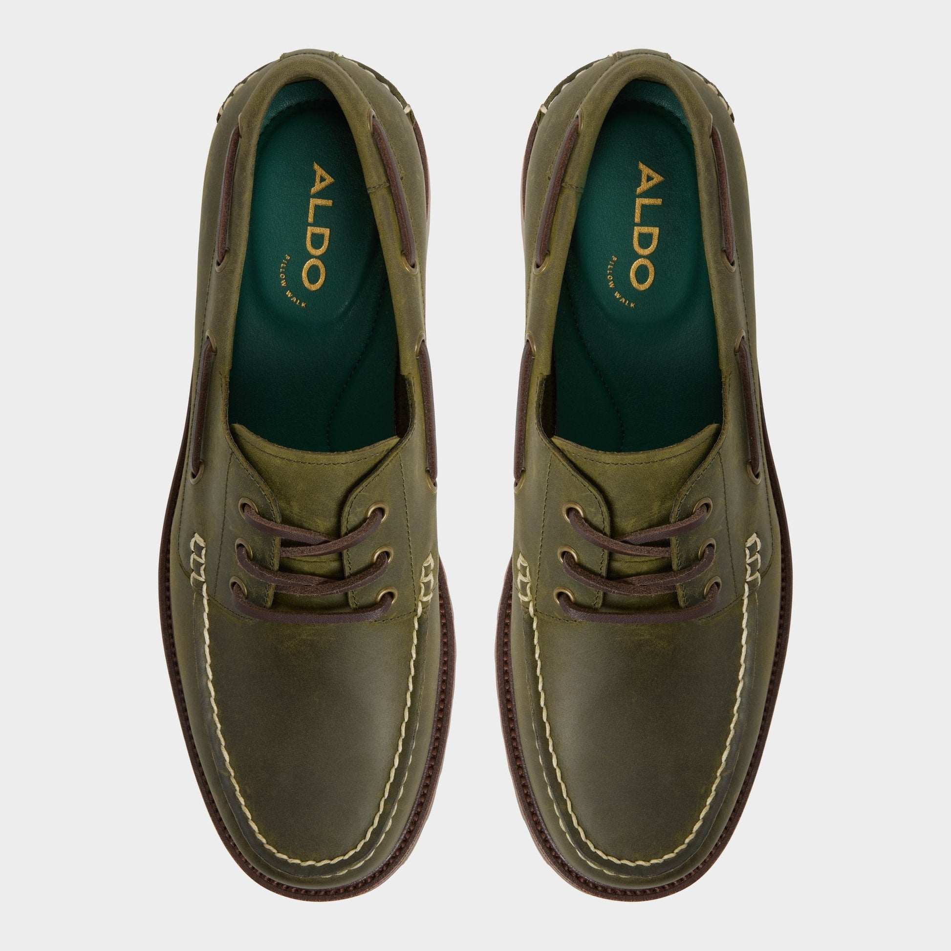 Aldo Cedric in Khaki - Boat shoe Men