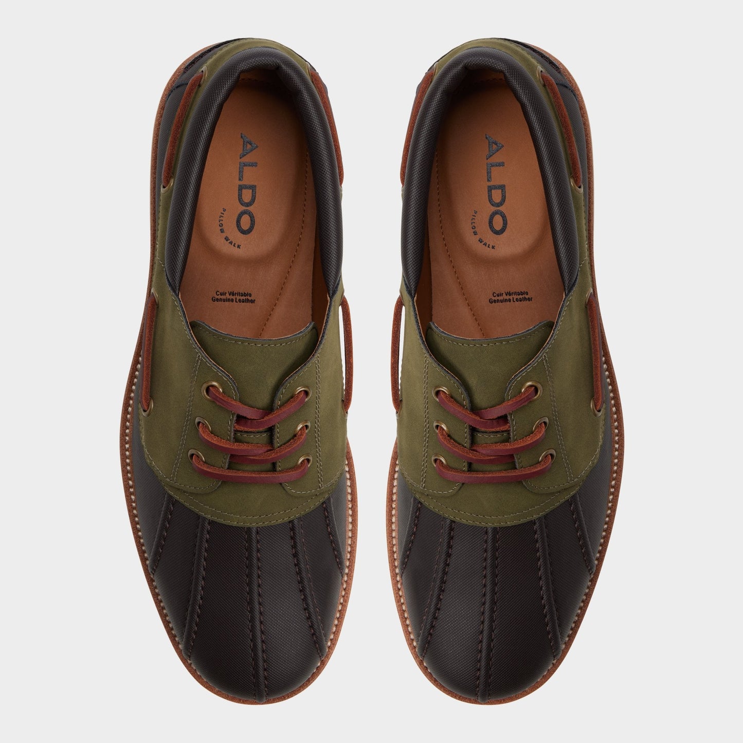 Aldo Finn in Brown Primary Multi - Boat shoe, Lug sole Men