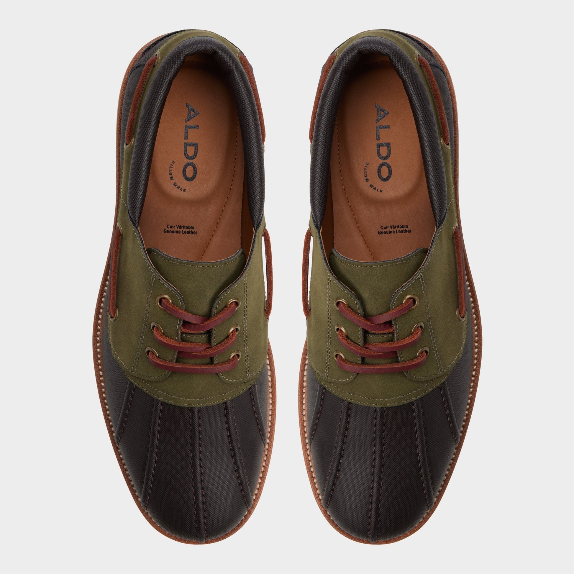 Aldo Finn in Brown Primary Multi - Boat shoe, Lug sole Men