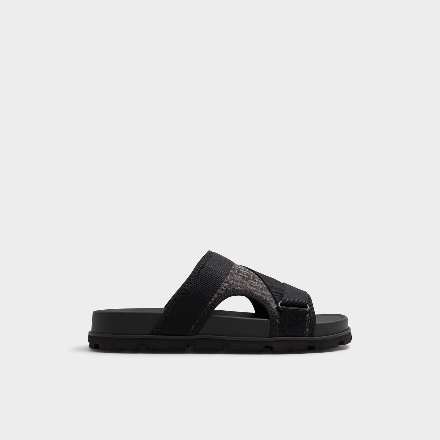 Aldo Deniels Open Black Men's Slides - Slide sandal Men