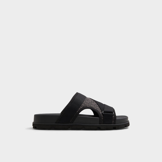Aldo Deniels Open Black Men's Slides - Slide sandal Men