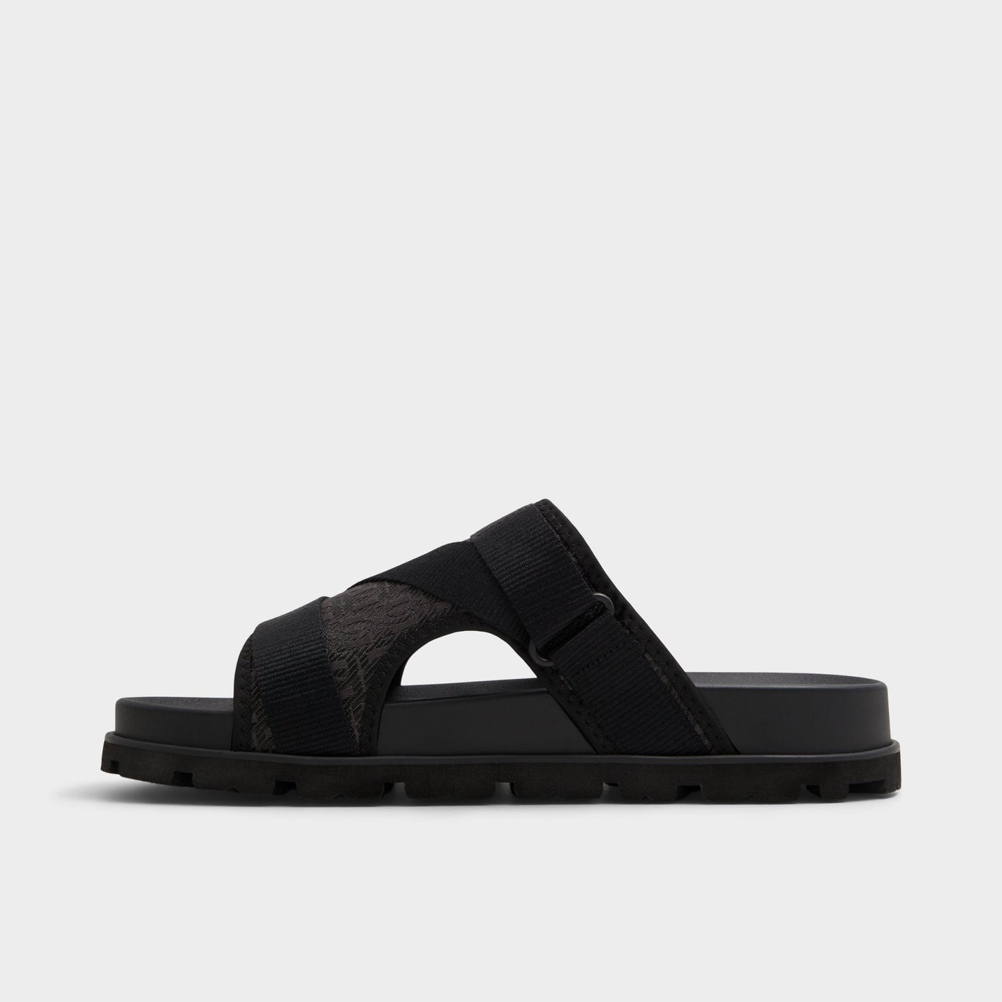 Aldo Deniels Open Black Men's Slides - Slide sandal Men