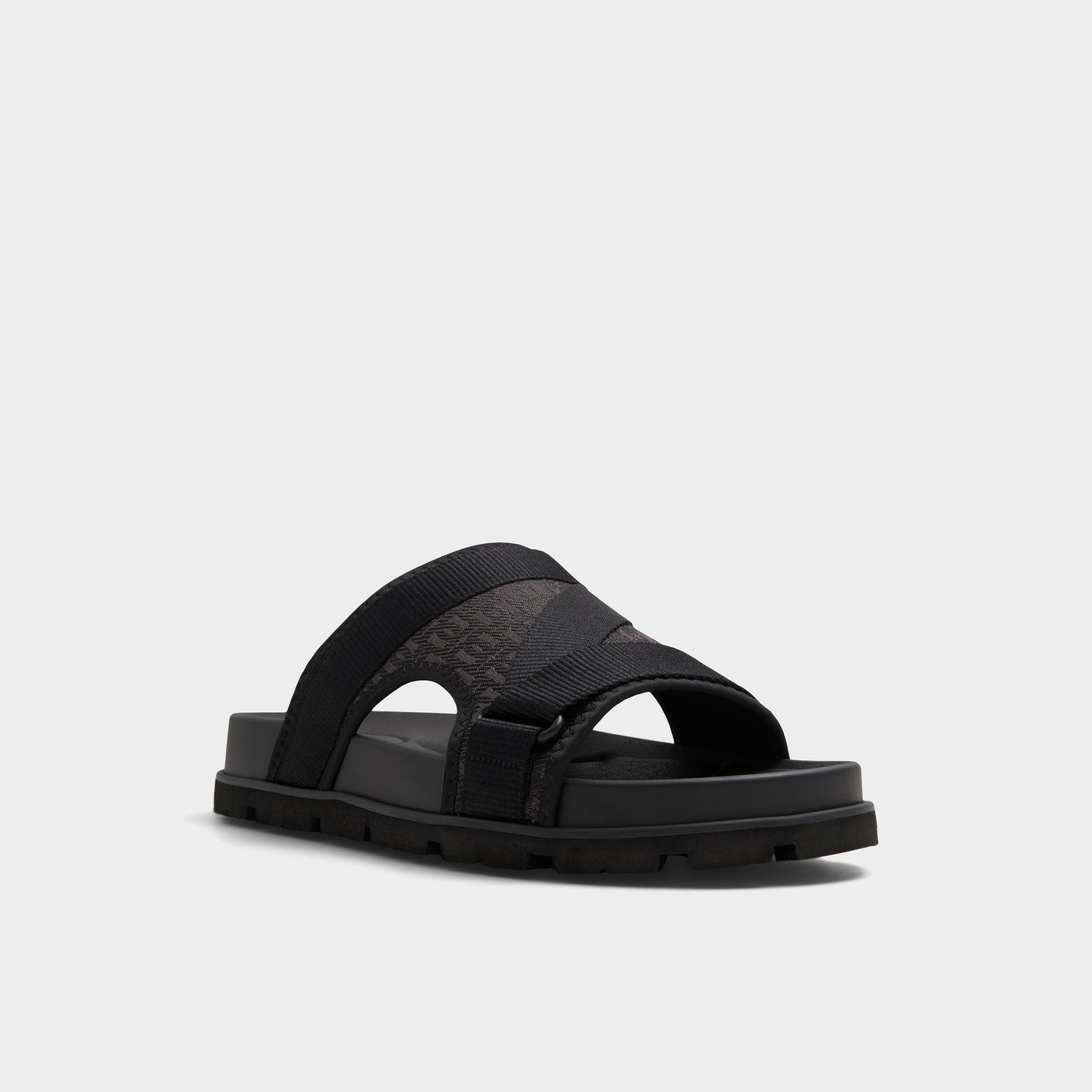 Aldo Deniels Open Black Men's Slides - Slide sandal Men
