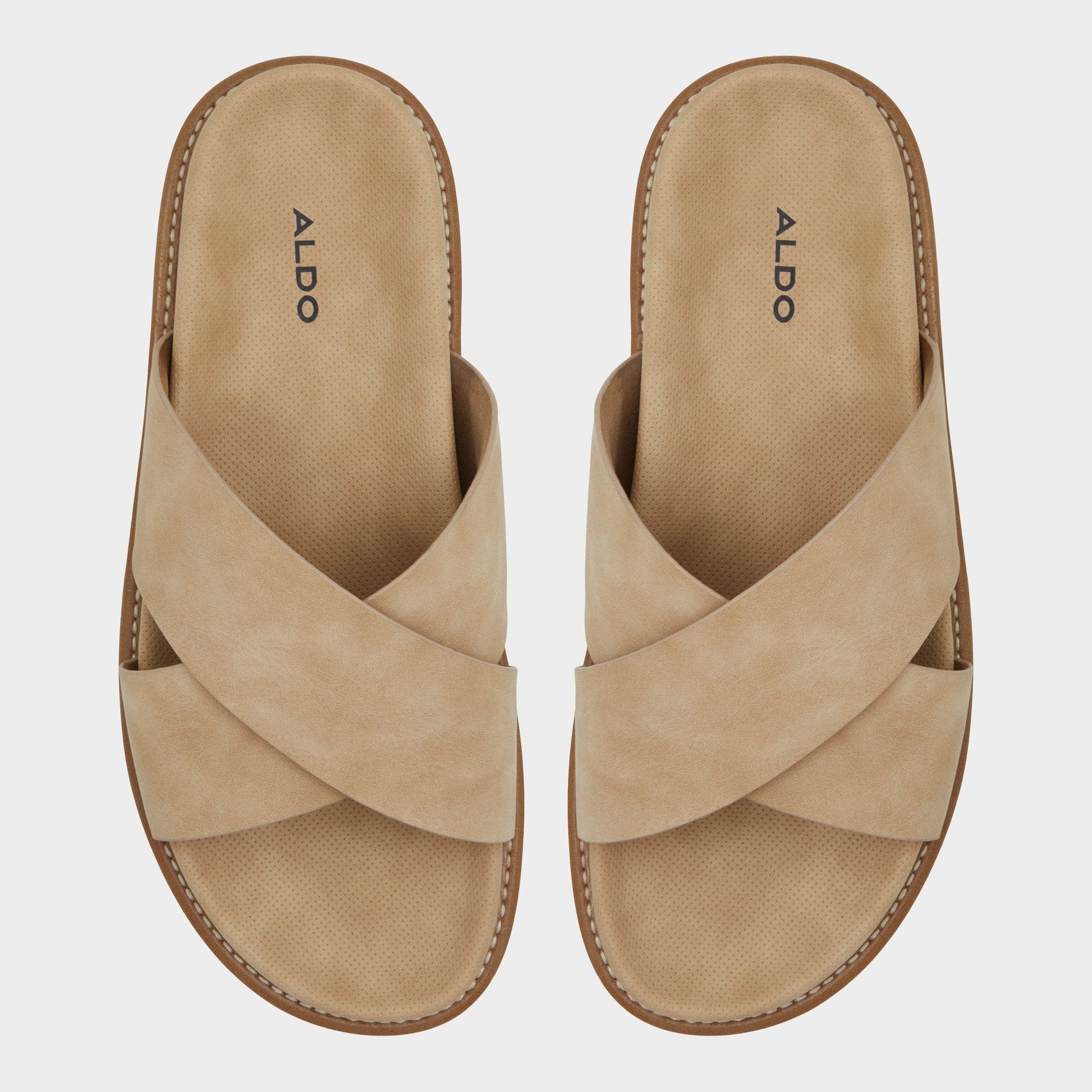Aldo Marrin Beige Men's Slides - Slide sandal Men