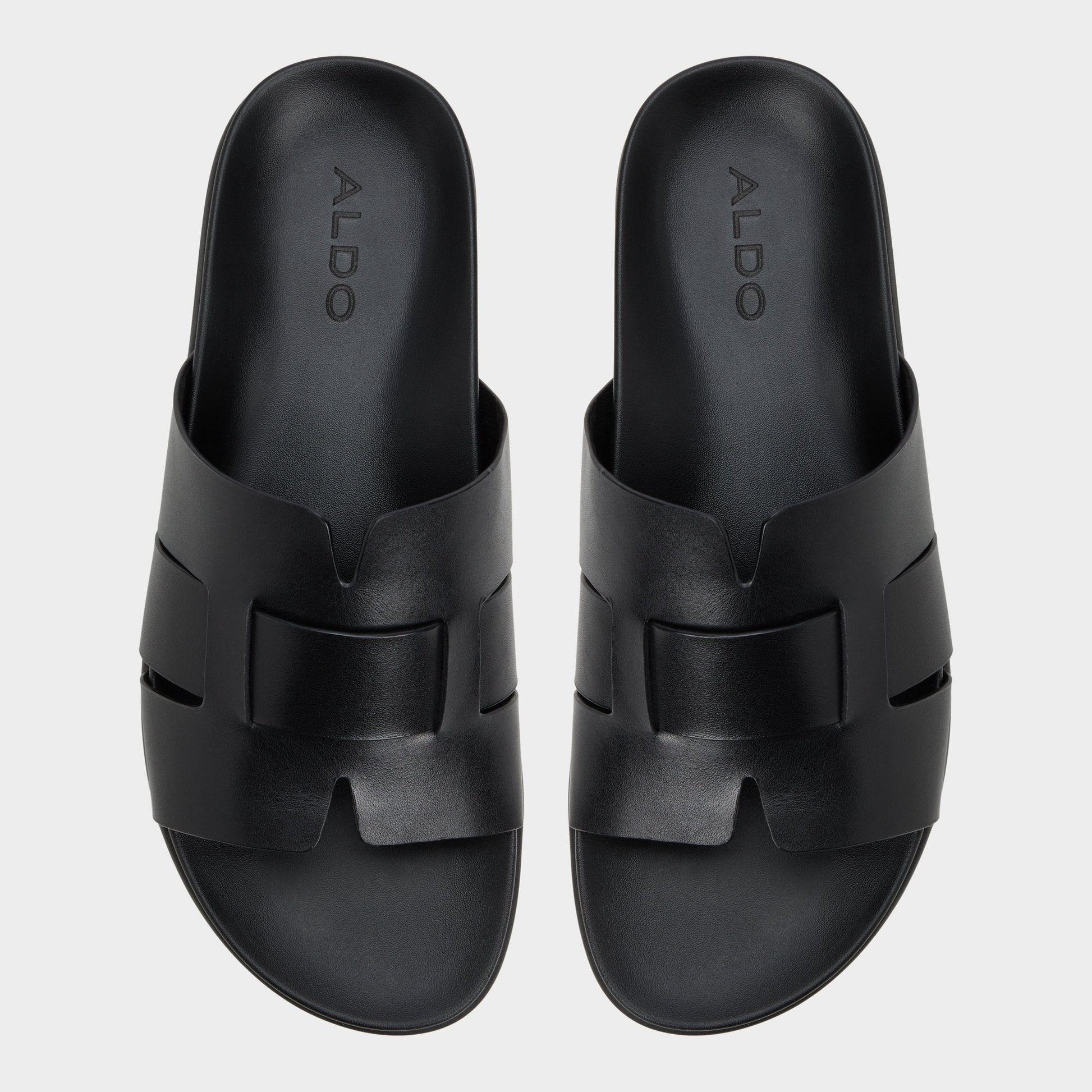 Aldo Padien Black Men's Sandals & Slides - Slide sandal Men