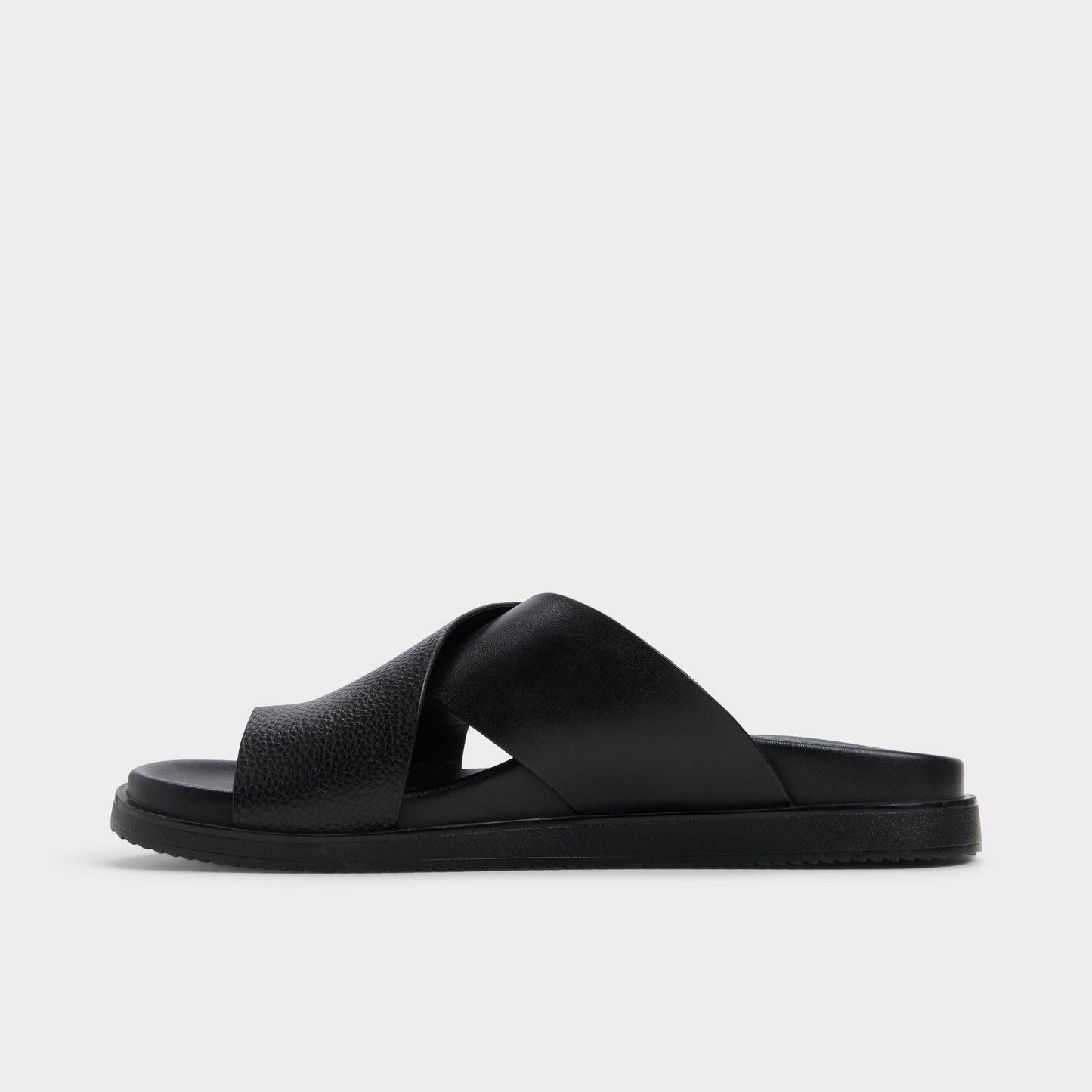 Aldo Darley Black Men's Sandals & Slides - Strappy flat sandal Men