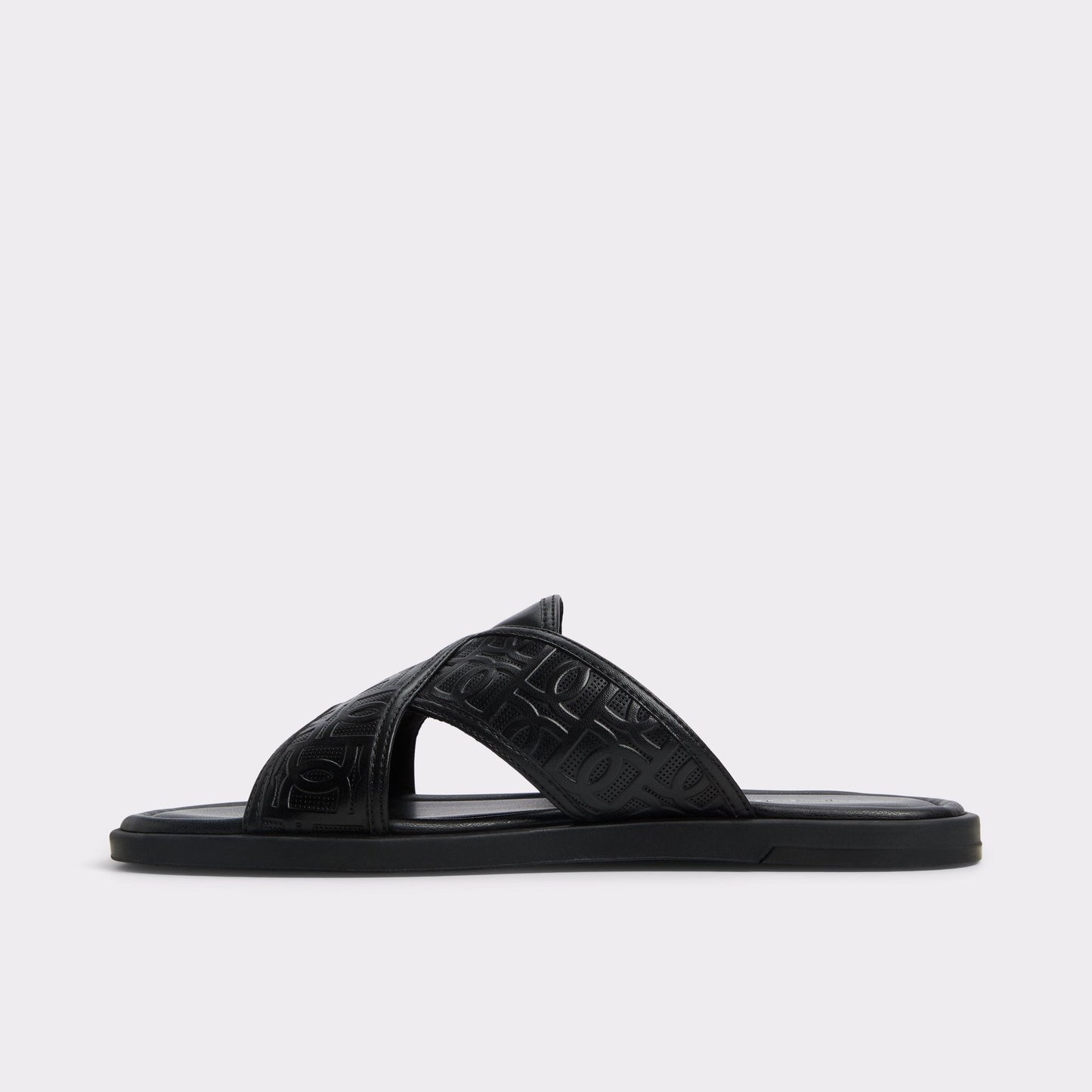 Aldo Olino Open Black Men's Slides - Slide sandal Men
