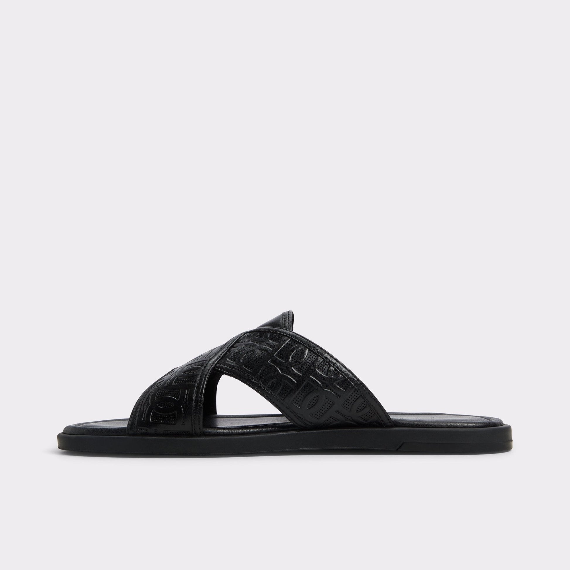 Aldo Olino Open Black Men's Slides - Slide sandal Men