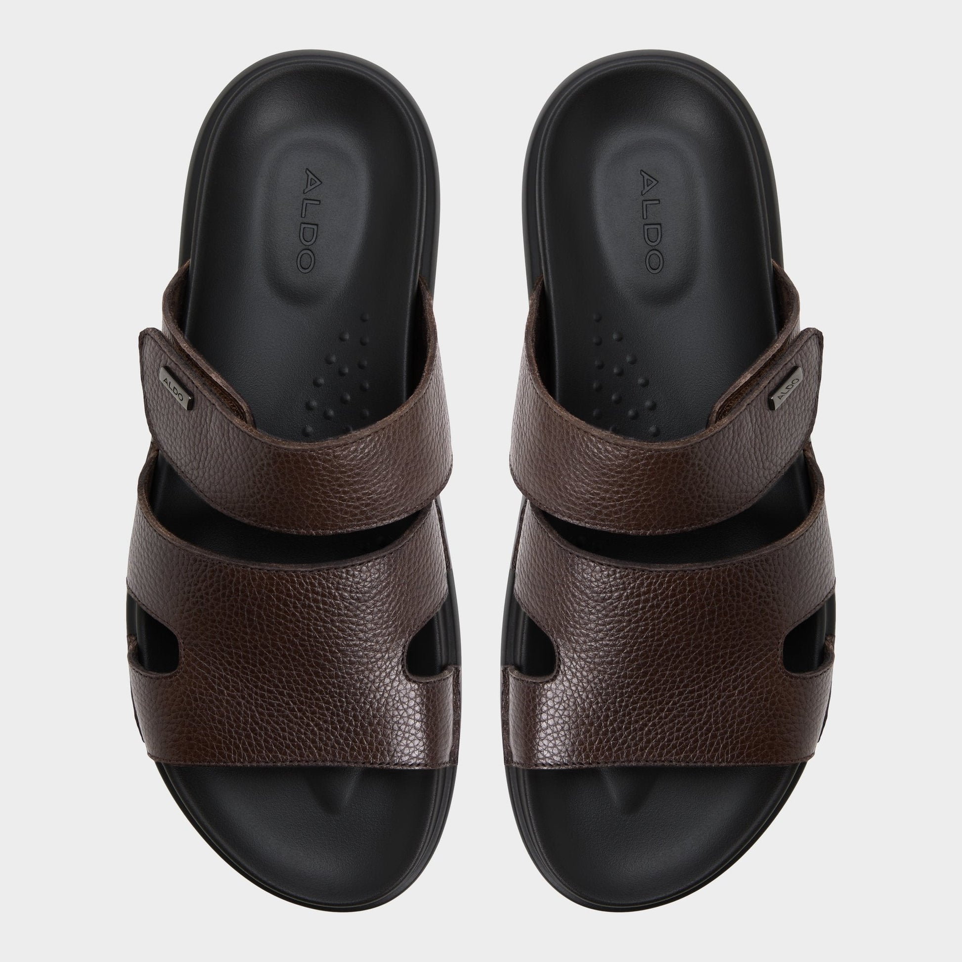 Aldo Windham Dark Brown Men's Sandals & Slides - Slide sandal Men