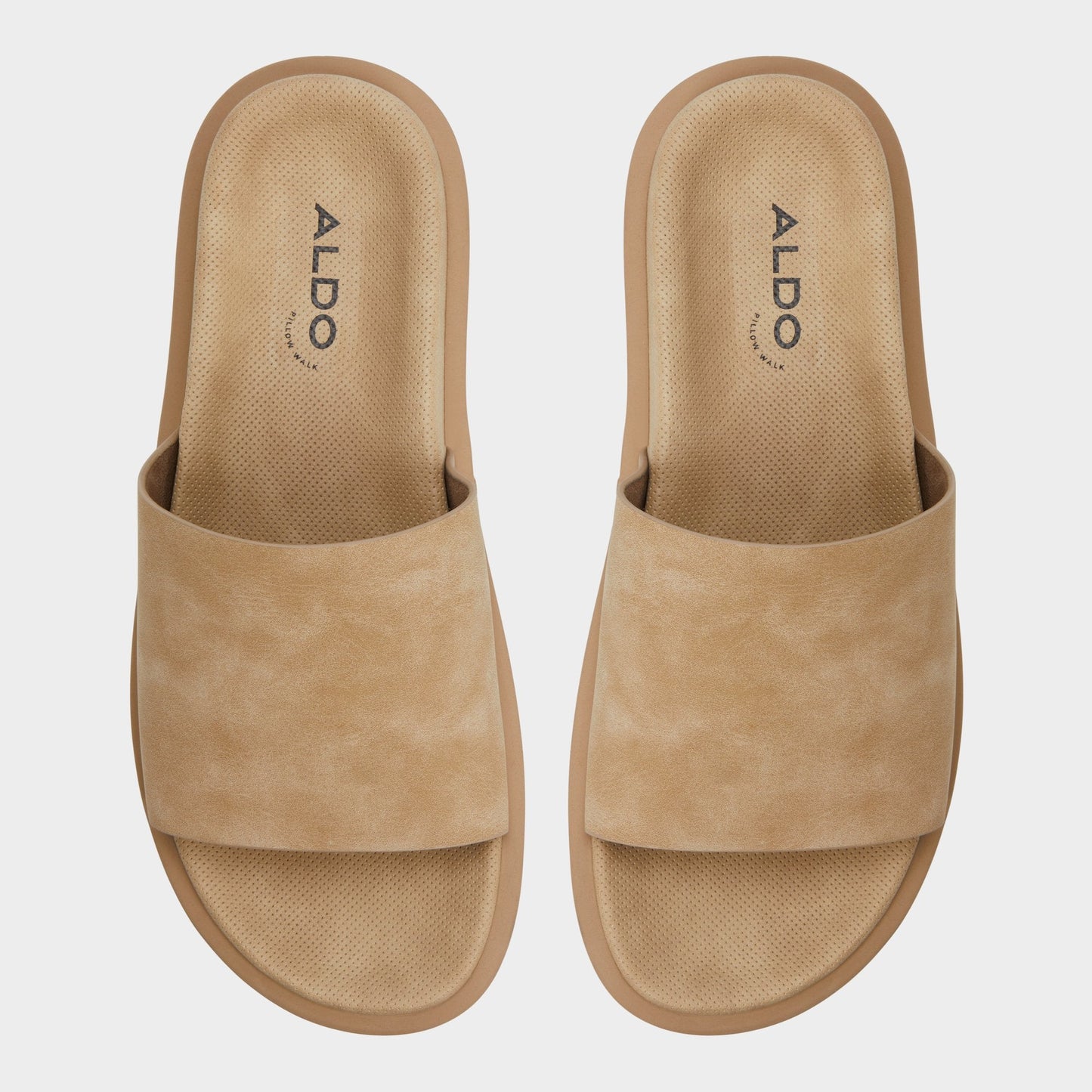 Aldo Galesa Light Beige Men's Slides - Slide sandal Men