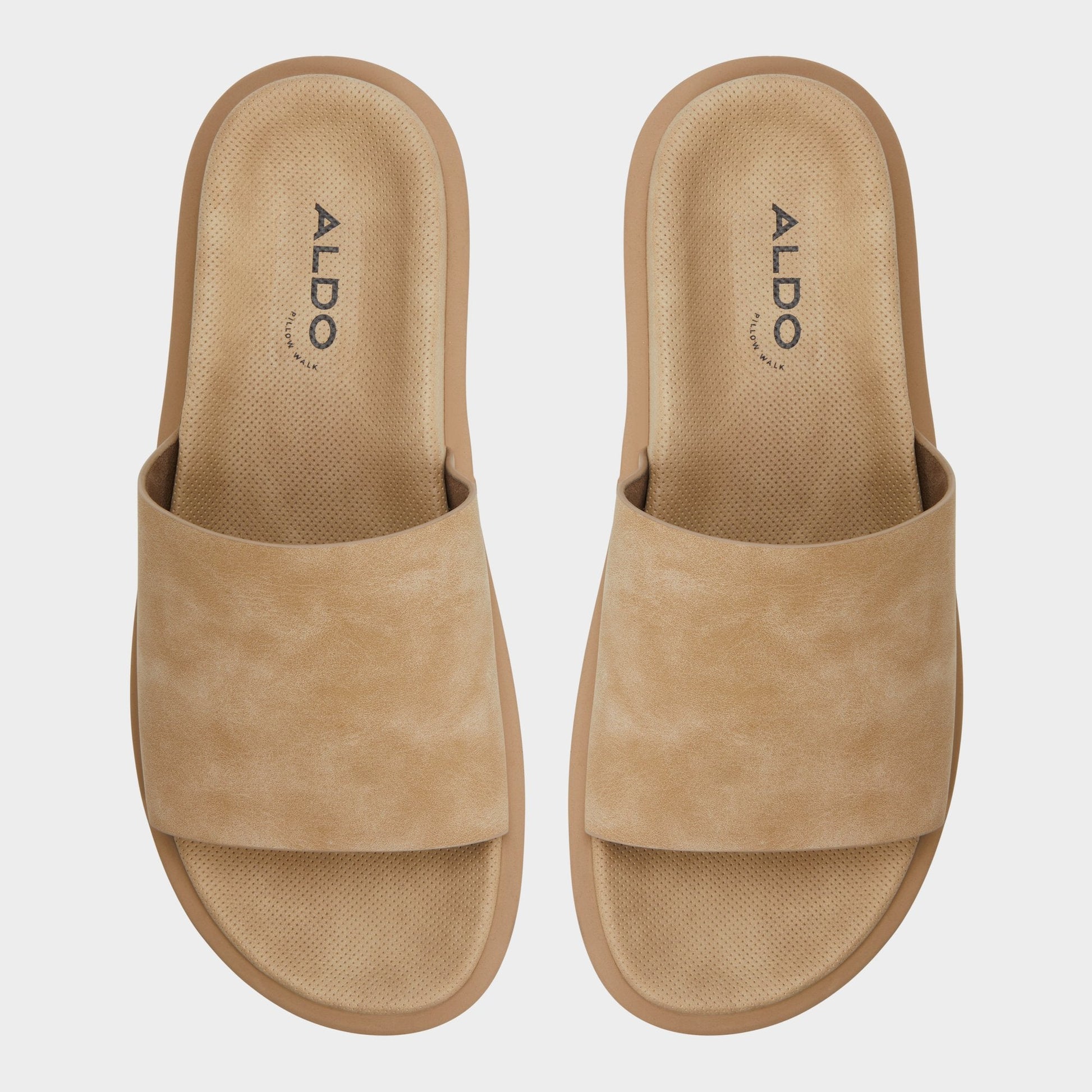 Aldo Galesa Light Beige Men's Slides - Slide sandal Men